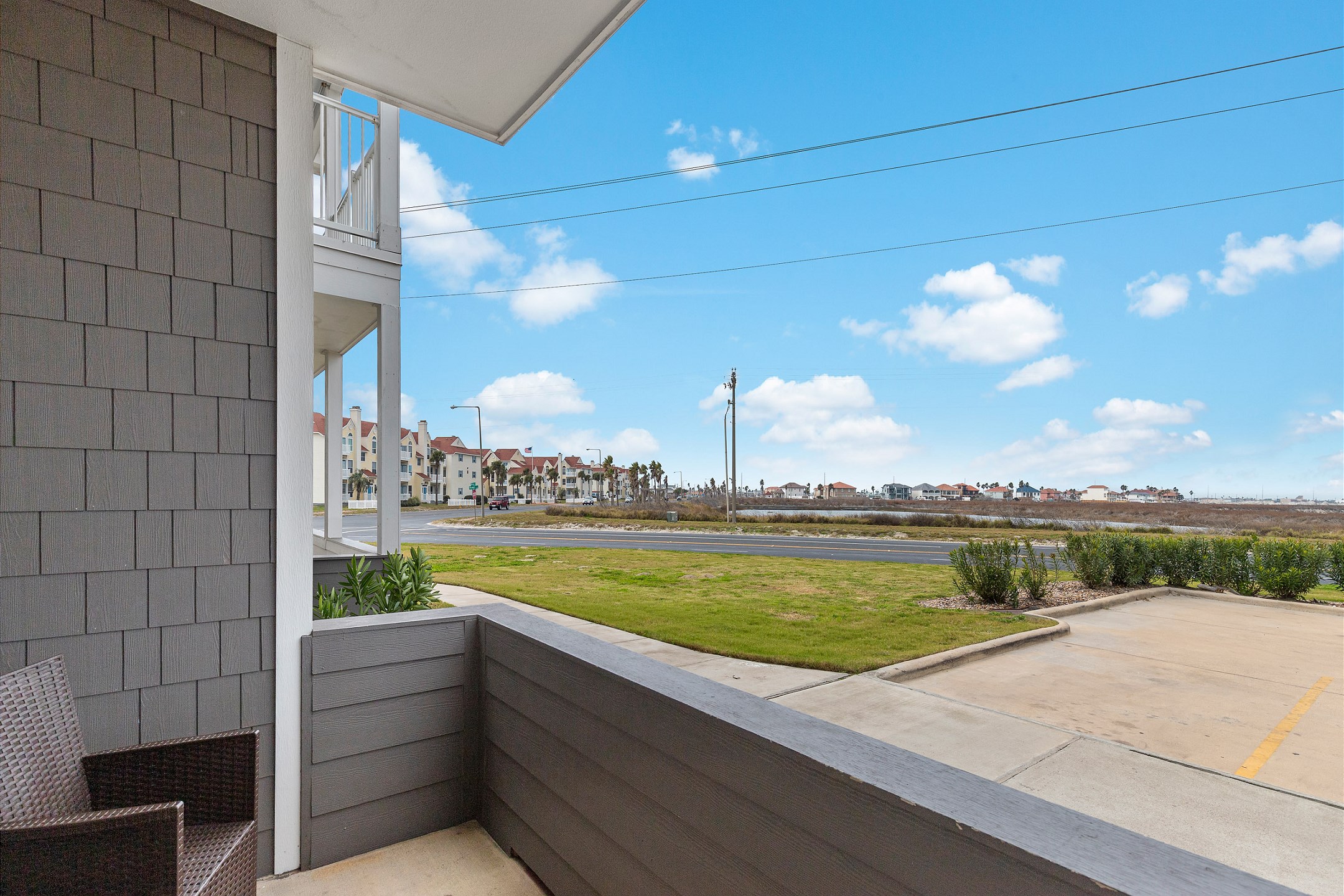 Great patio space to enjoy a cup of coffee