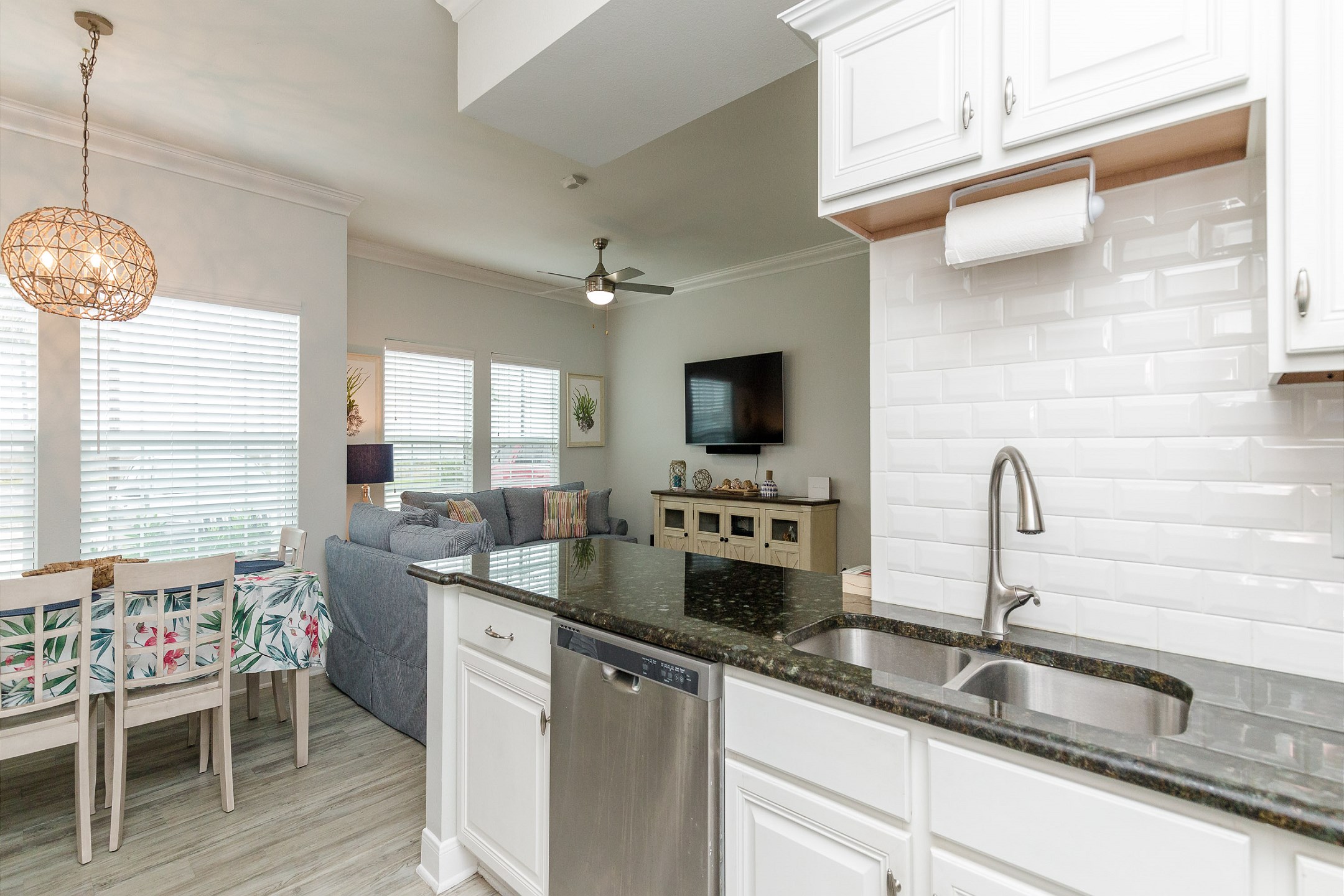 Bright and airy kitchen with natural light