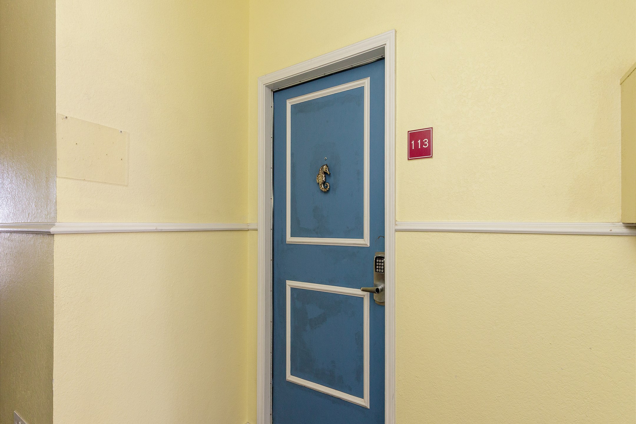 Front door entrance, #113