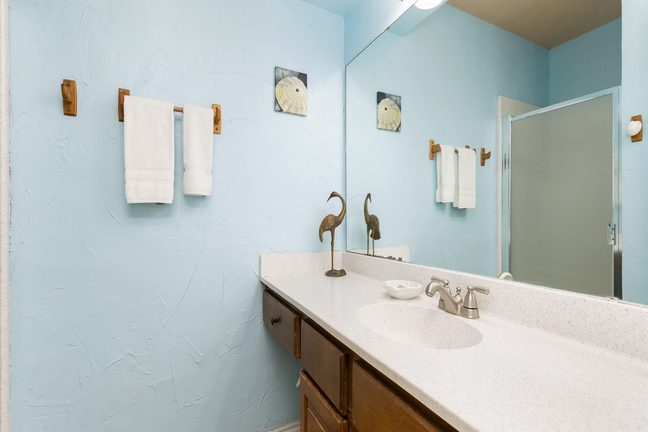Master bathroom with walk in shower