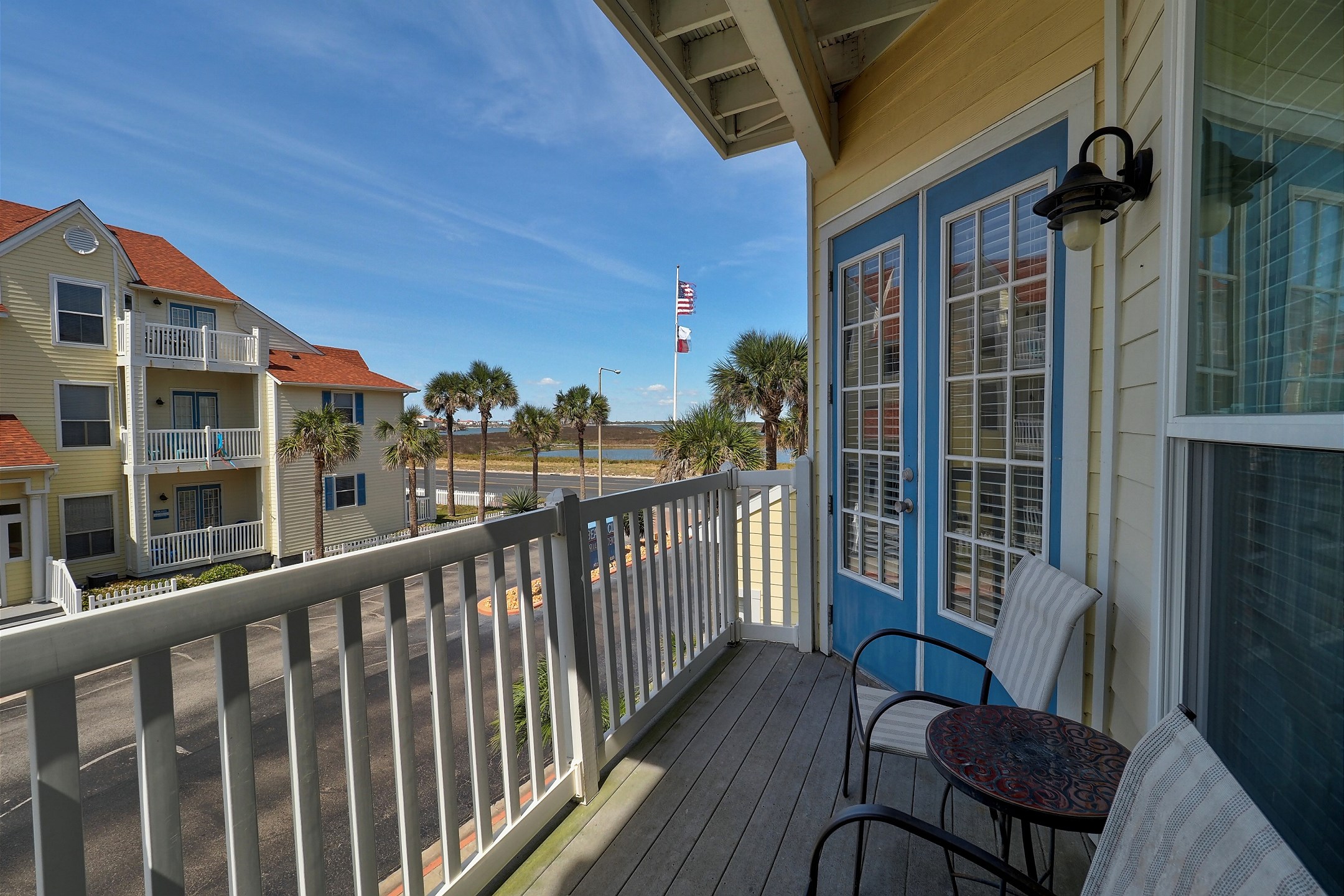 Private balcony to enjoy the Texas breeze