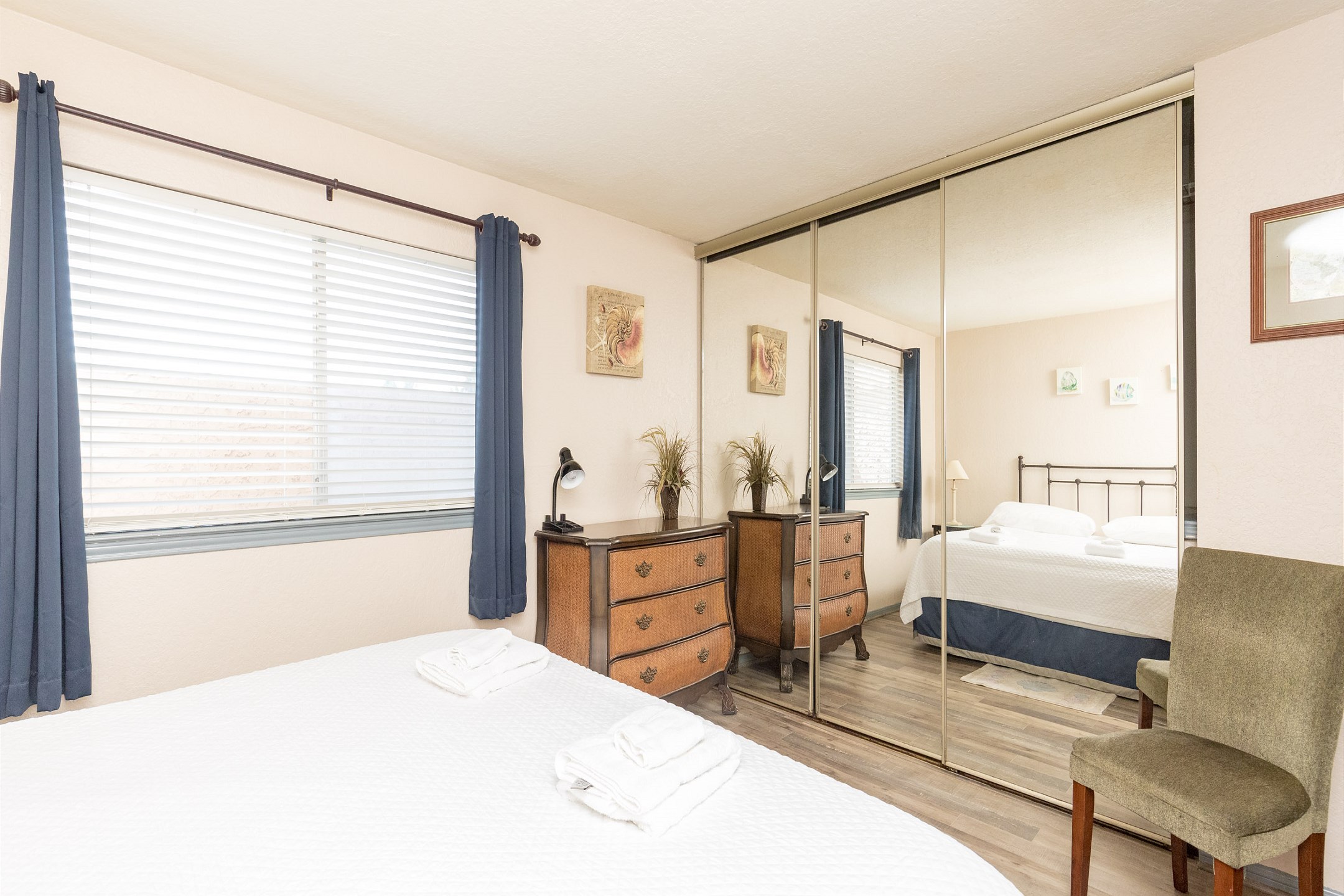 Sink into slumber on a luxurious king-size bed