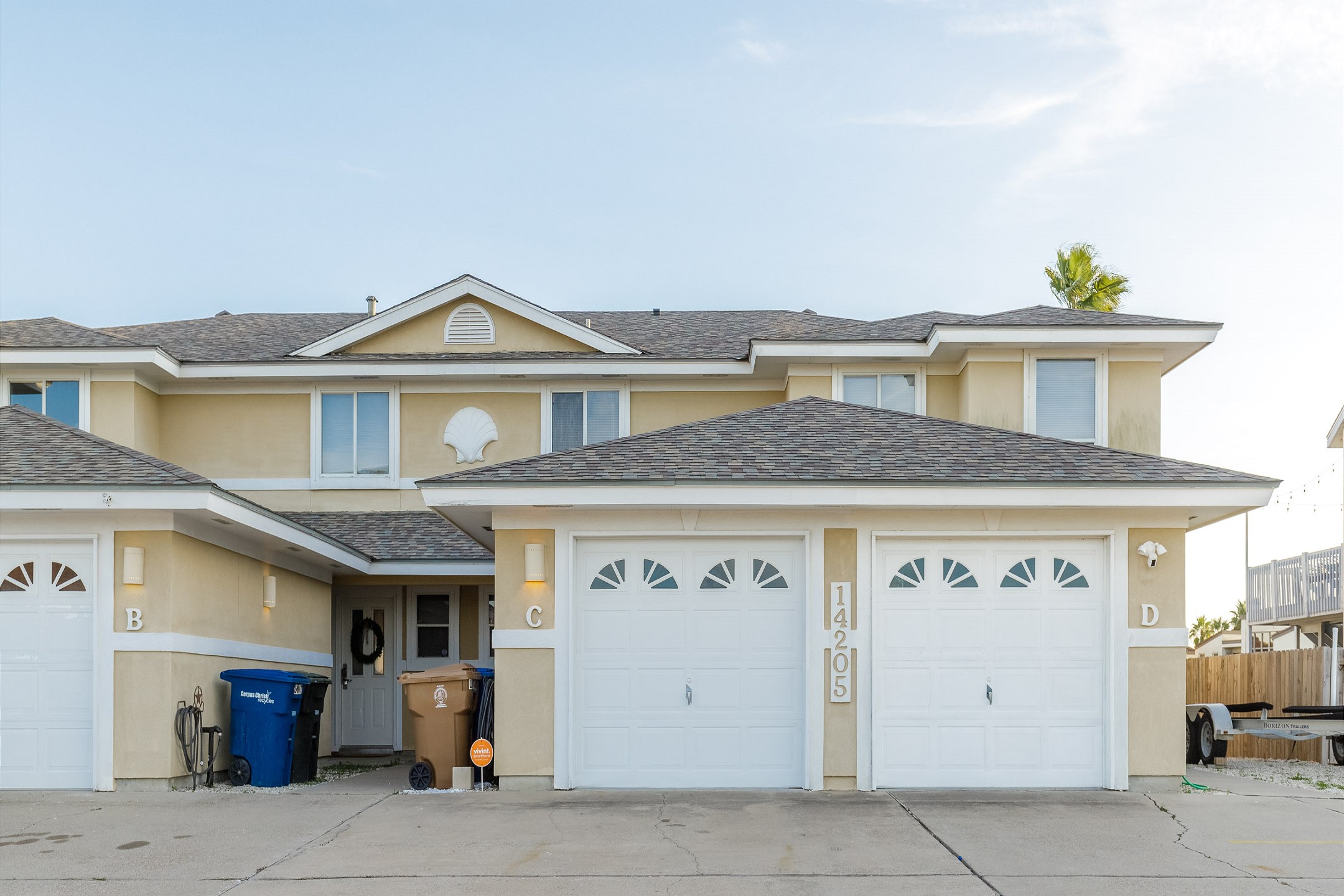 Front view of property with driveway parking 