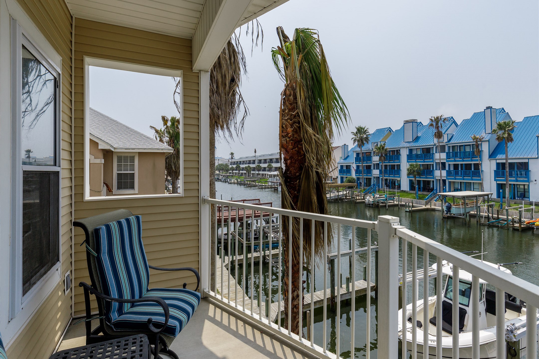 Back patio view of the canal 