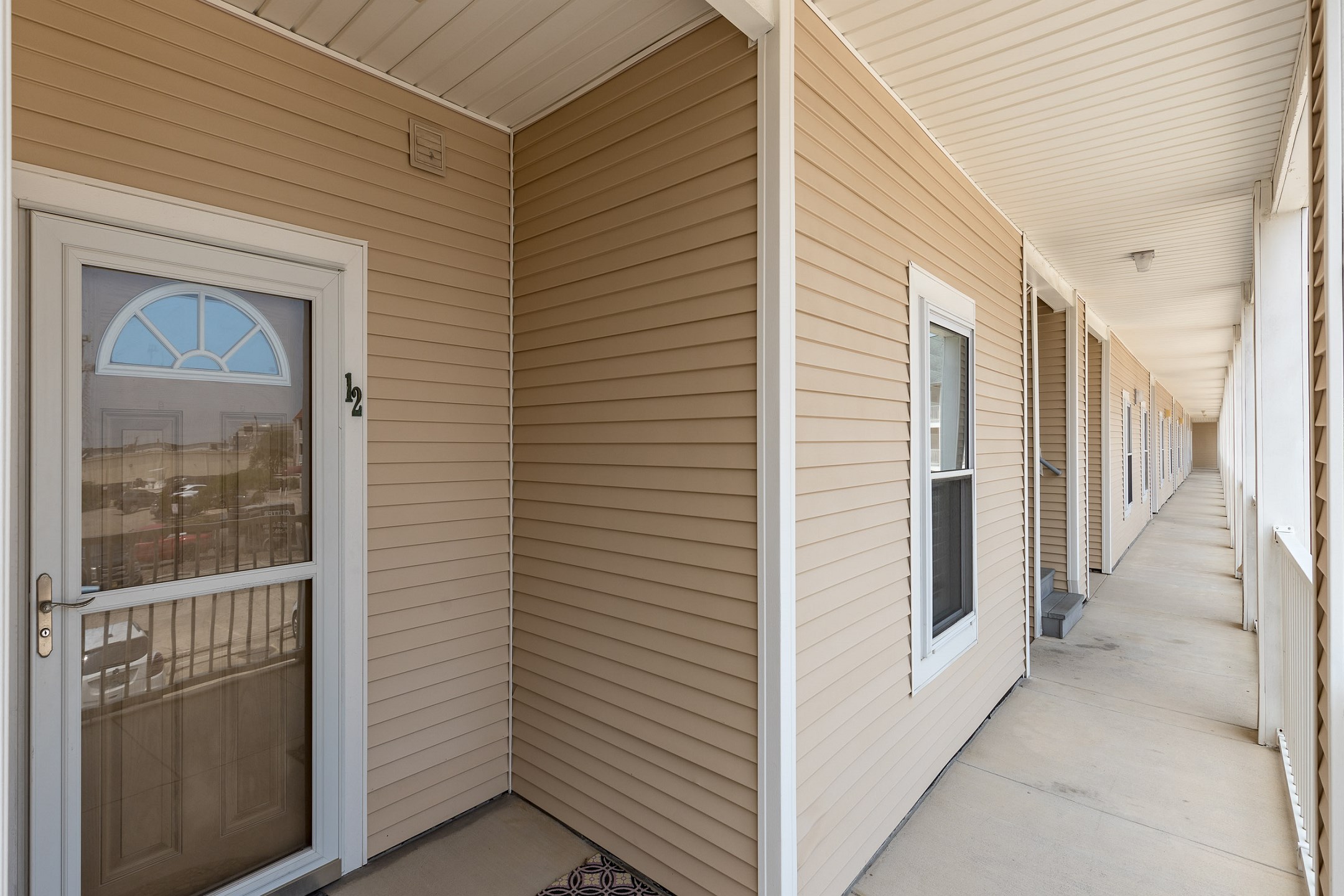 Keyless entry on front door for condo 12