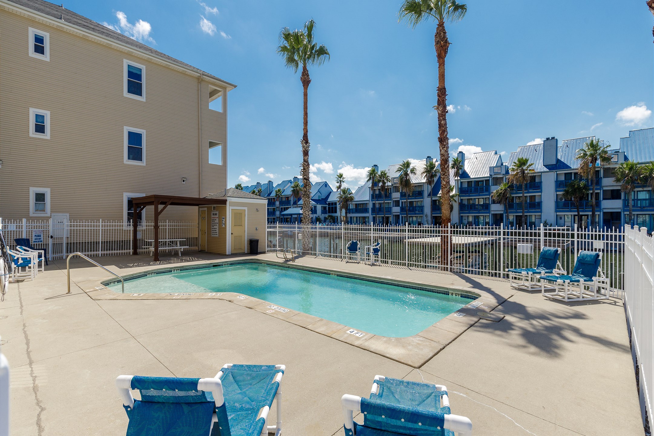 Lounge pool side after a long day on the beach 