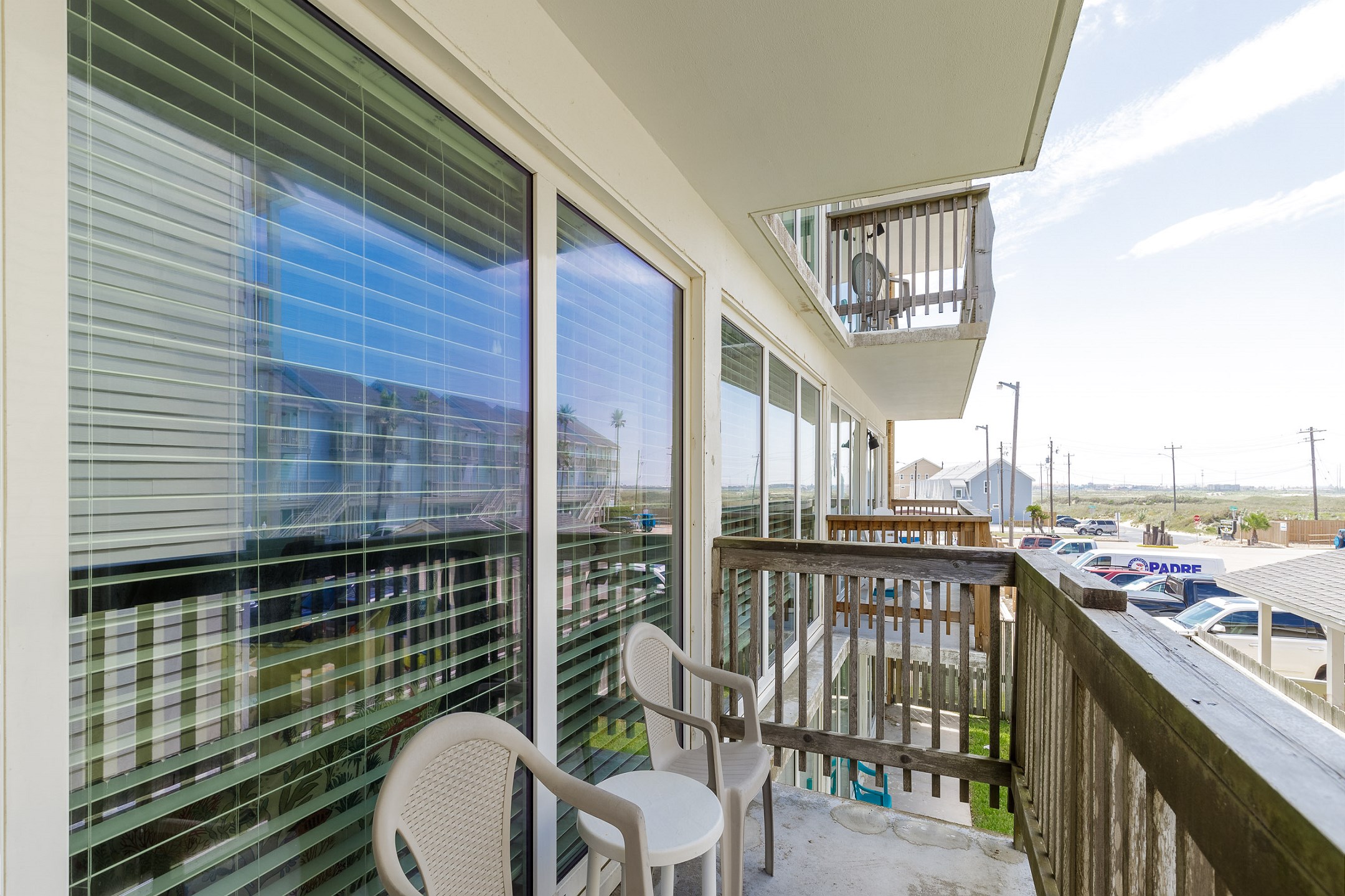 Enjoy the sounds of the beach from your private balcony 