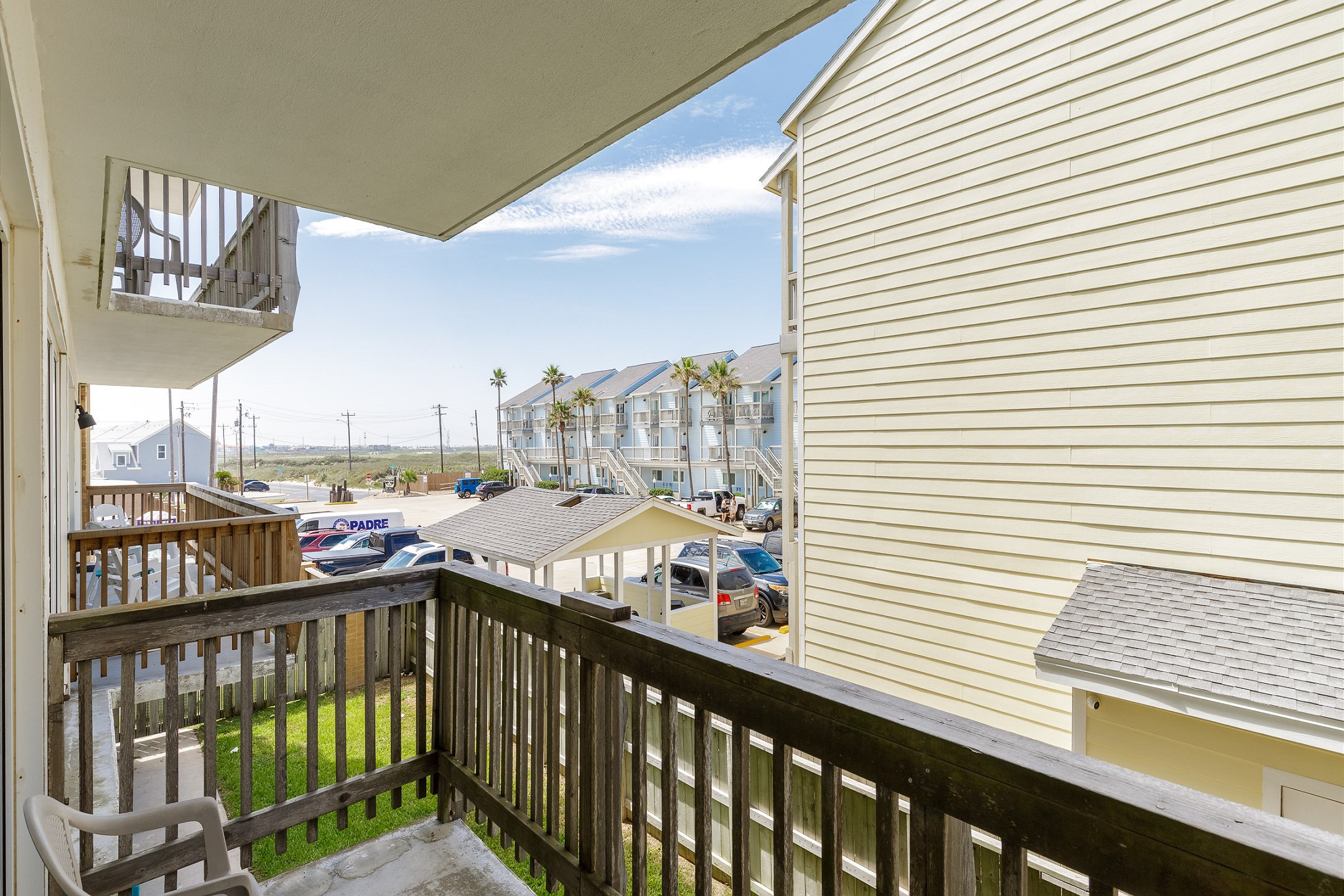 Listen to the waves crash on shore while relaxing on the private balcony 