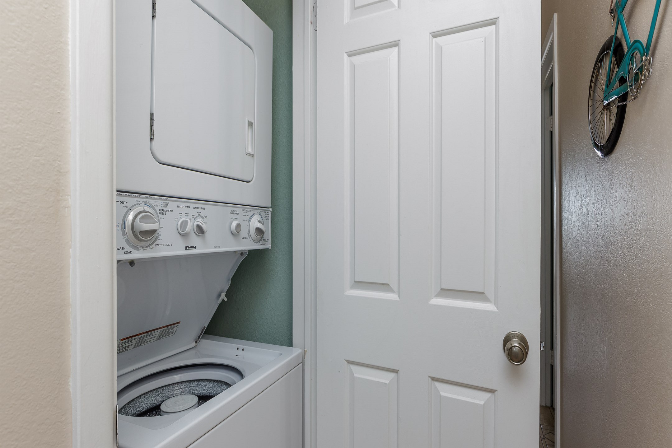 Convenient in property washer and dryer for all your vacation needs