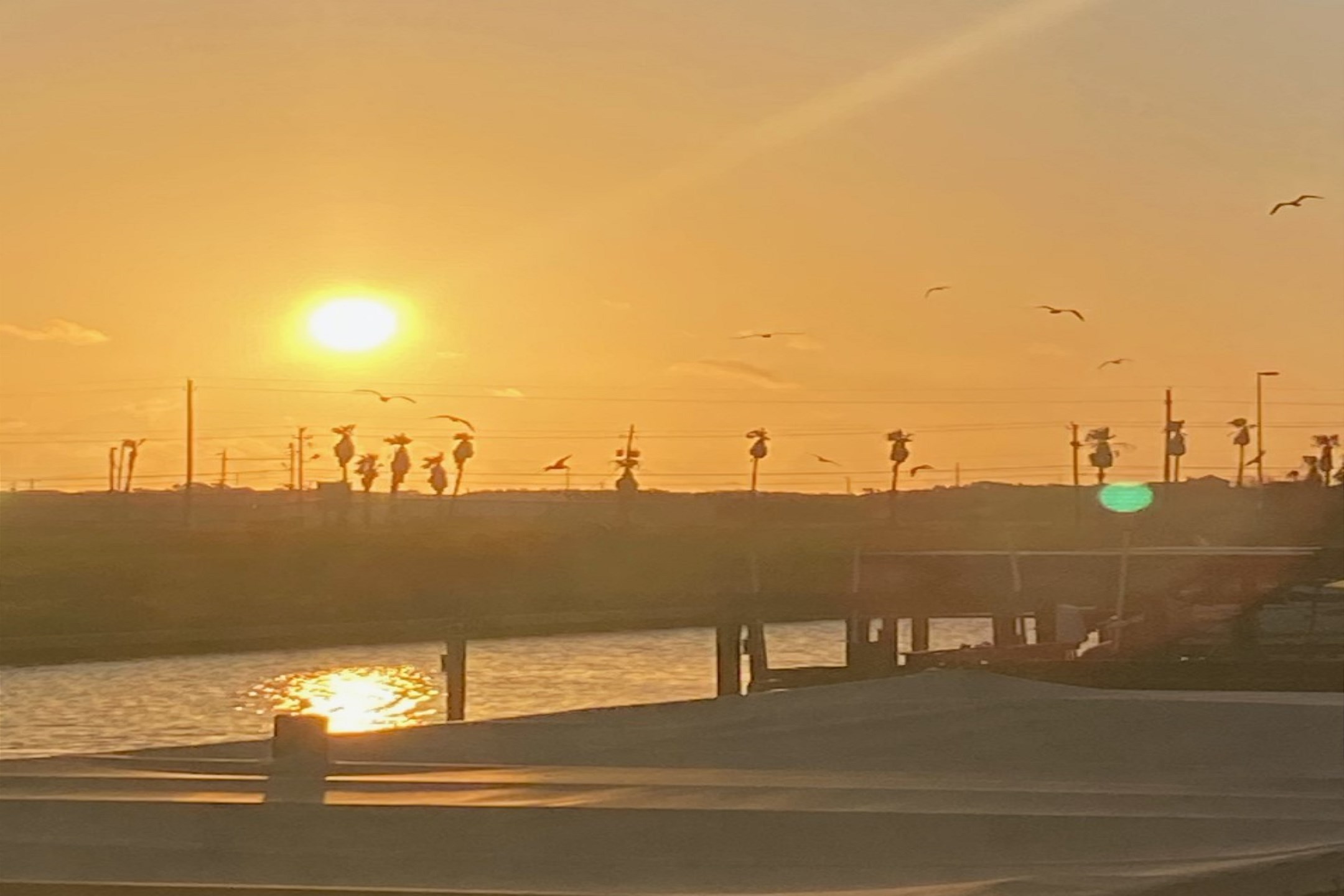 Amazing sunset views from the property, off the water