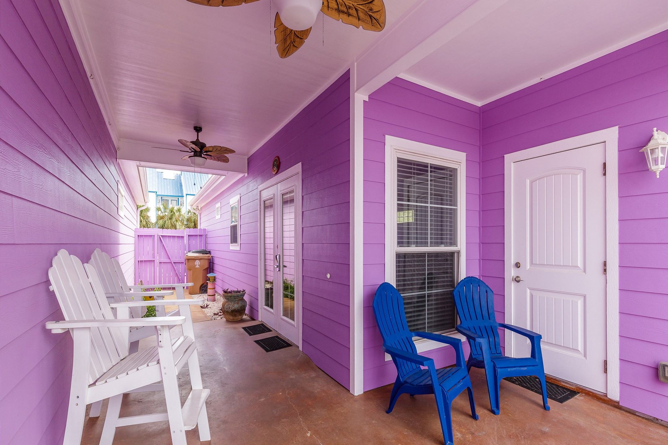 Lovely outdoor patio area for relaxing 