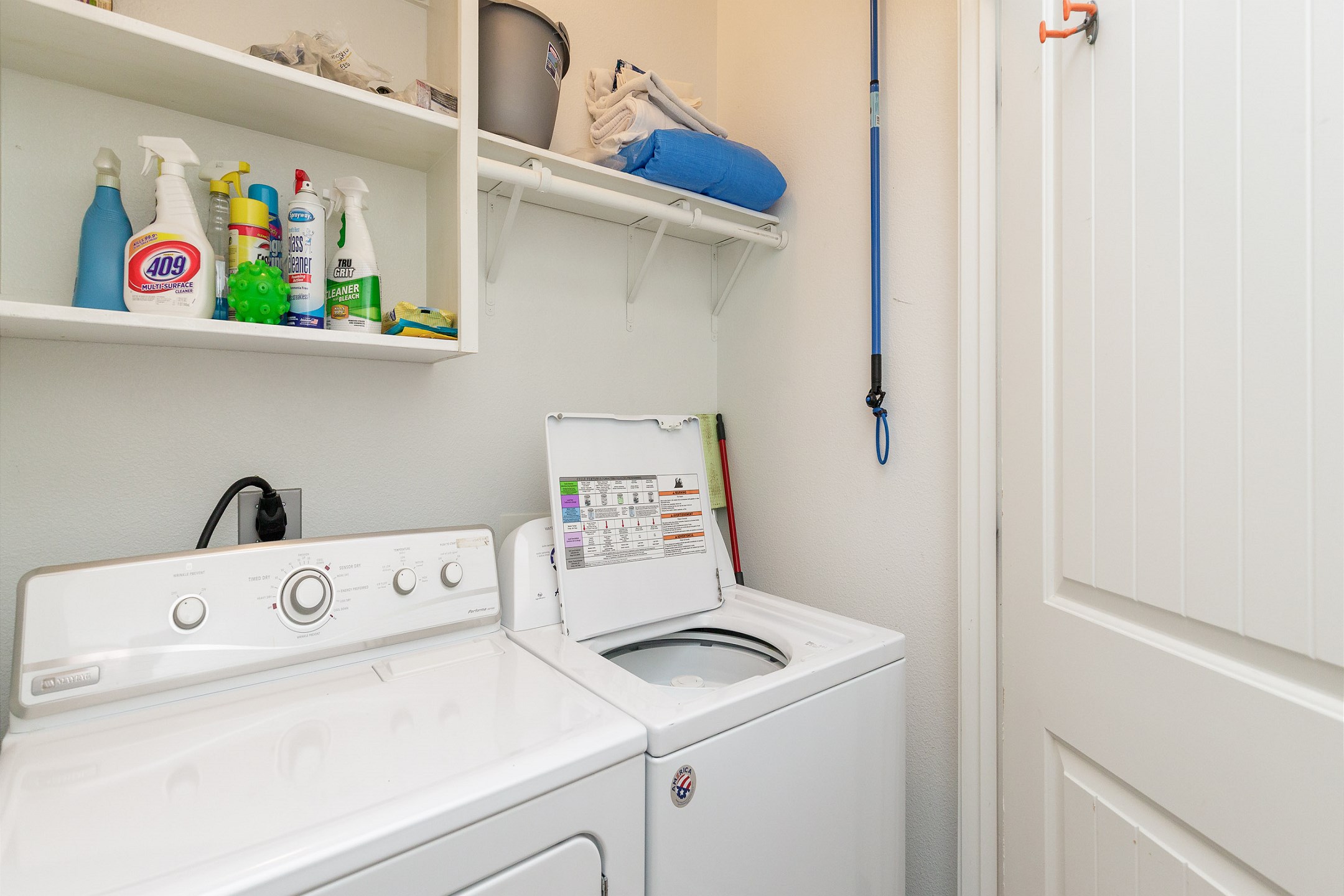 Washer and dryer in property for your convenience