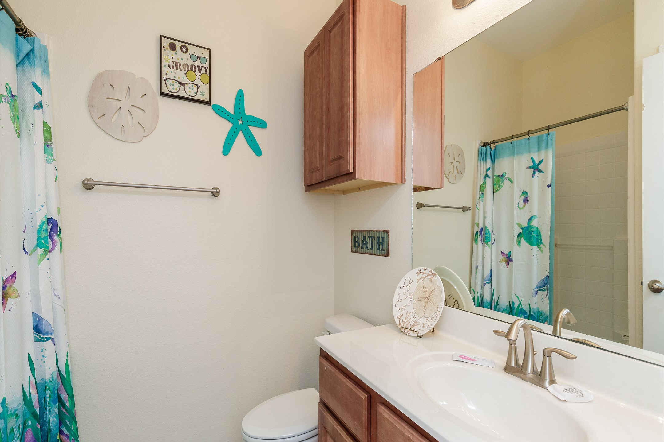 Guest bathroom with walk in shower 
