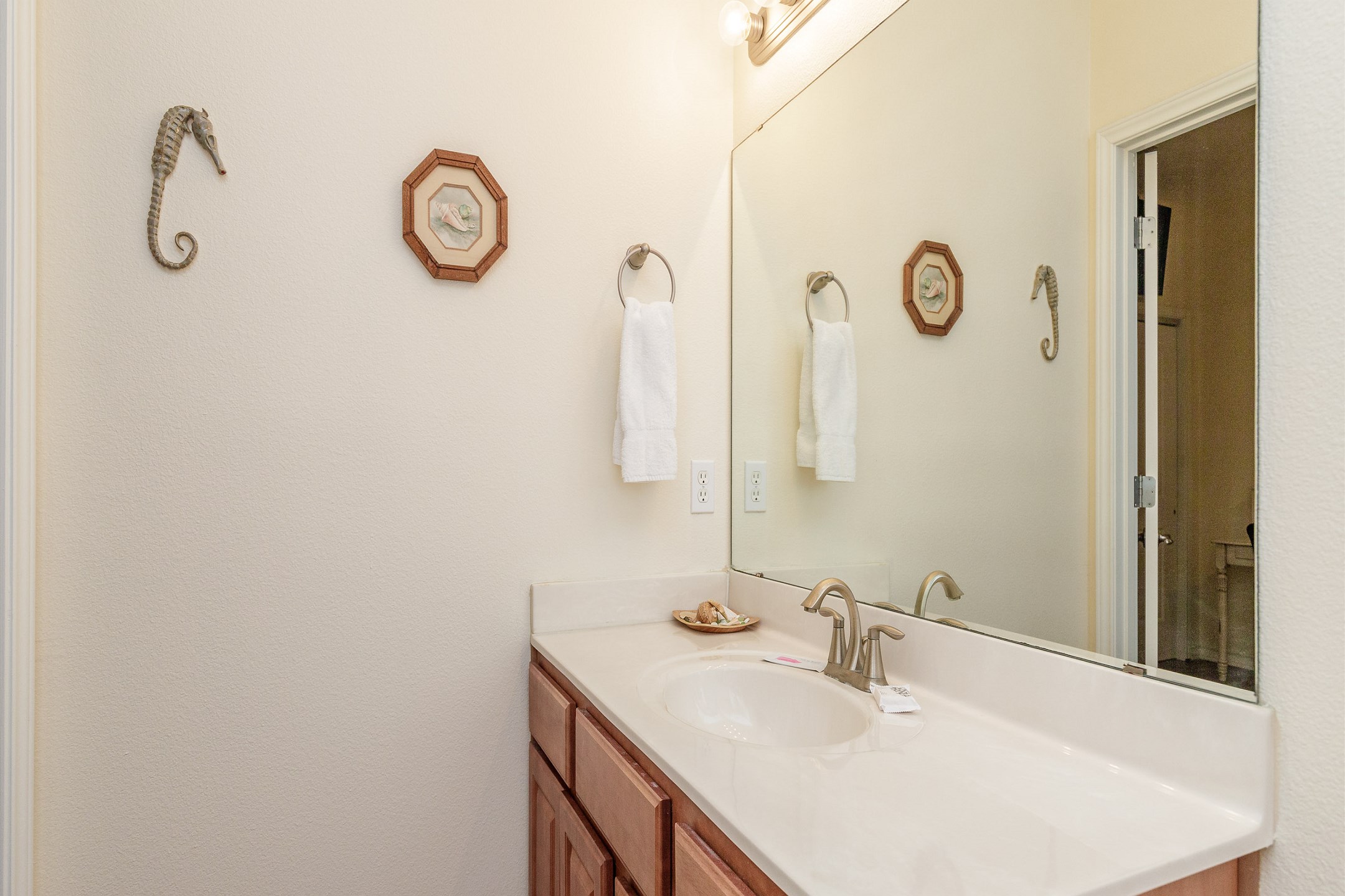 Master bathroom with tub/shower combo