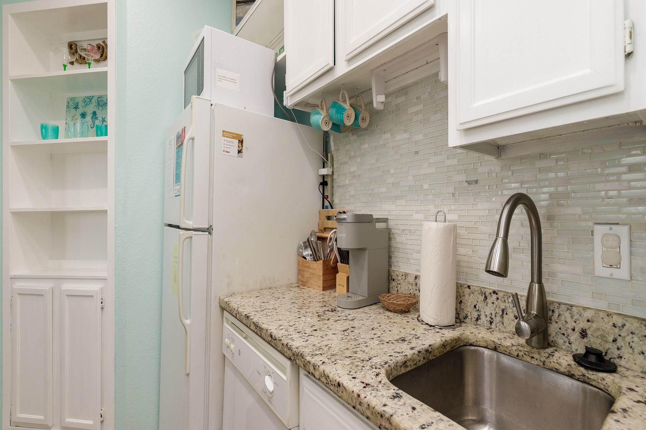 Savor the convenience of this compact kitchen