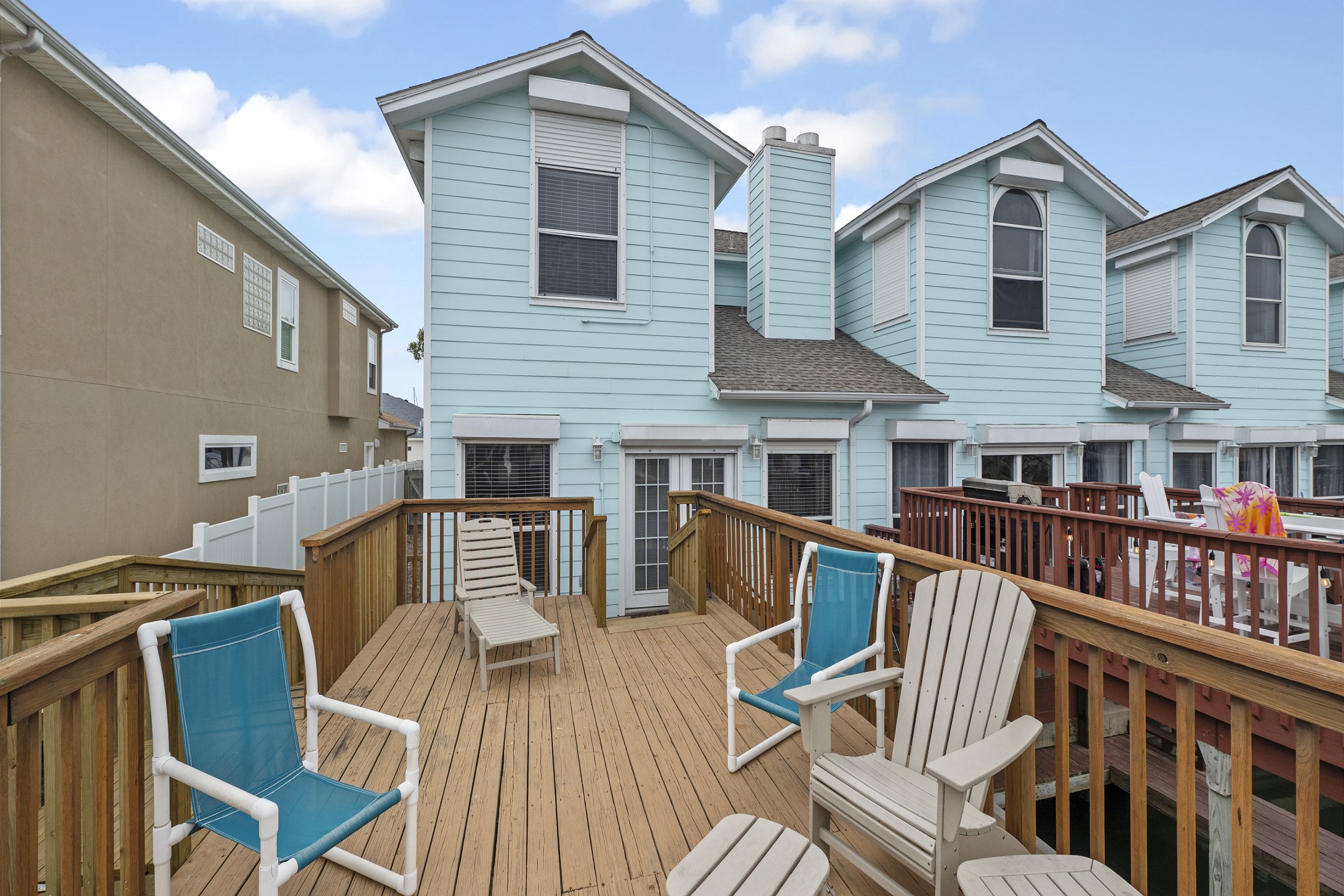 Your own outdoor retreat—perfect for soaking up the sun by the water