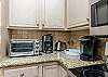 Great kitchen area with Keurig and 12-cup coffee maker 