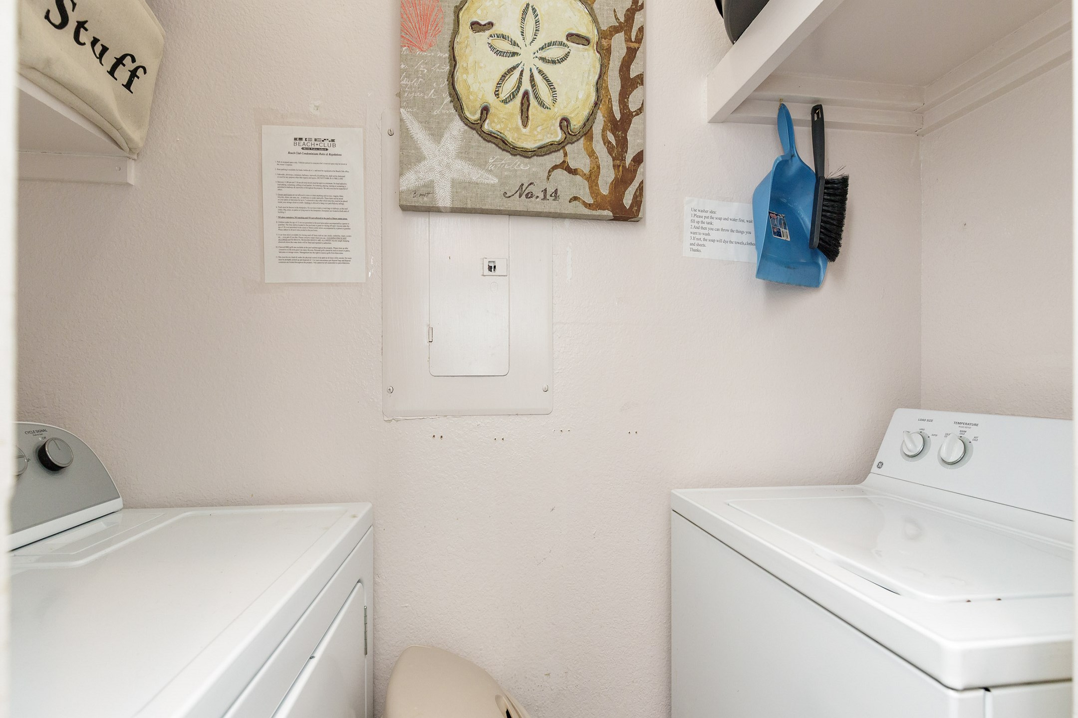 Washer and dryer in property