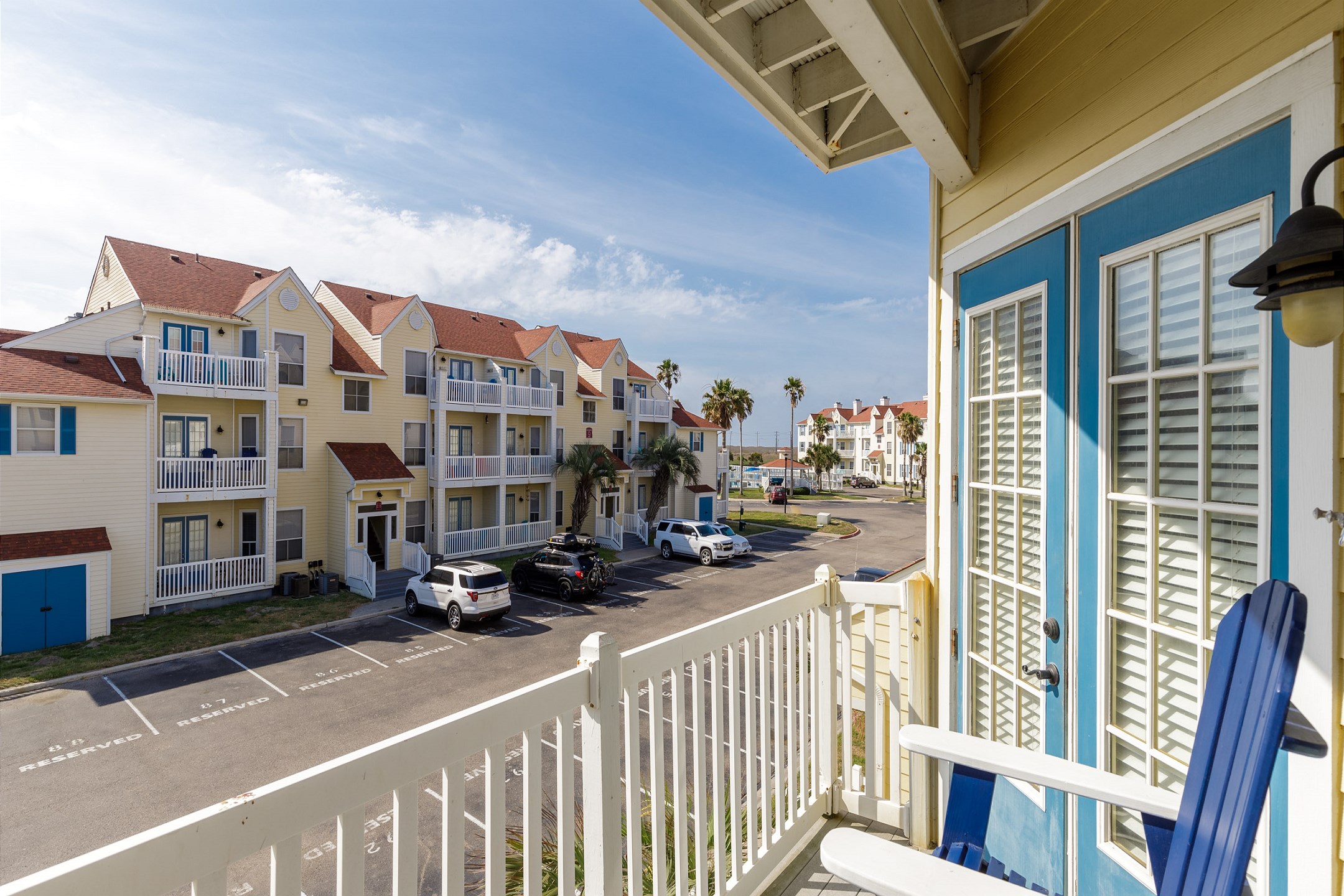 Private balcony to enjoy the Texas breeze