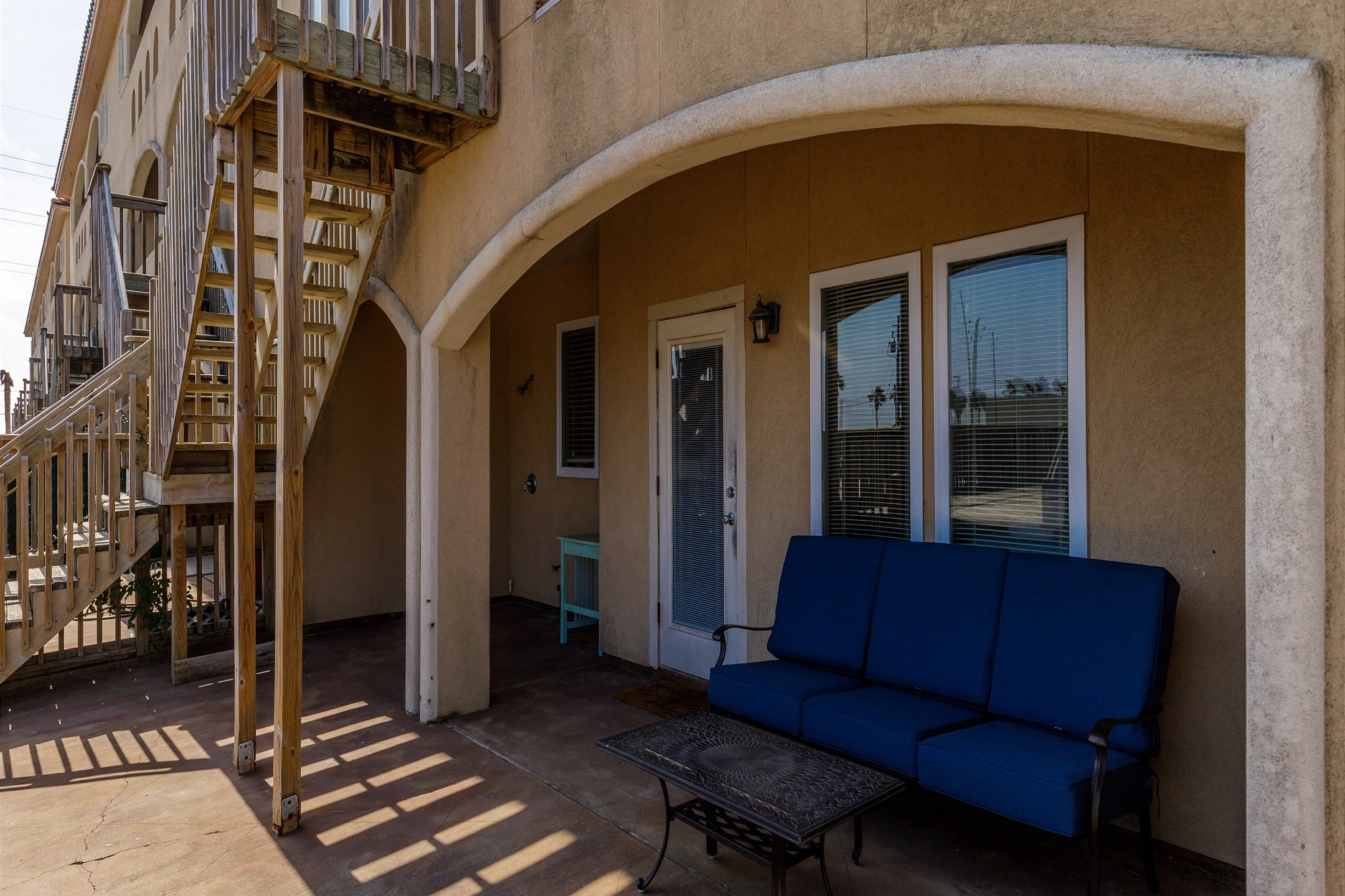 Tranquil seating off the deck, directly in front of the mother-in-law suite with water views
