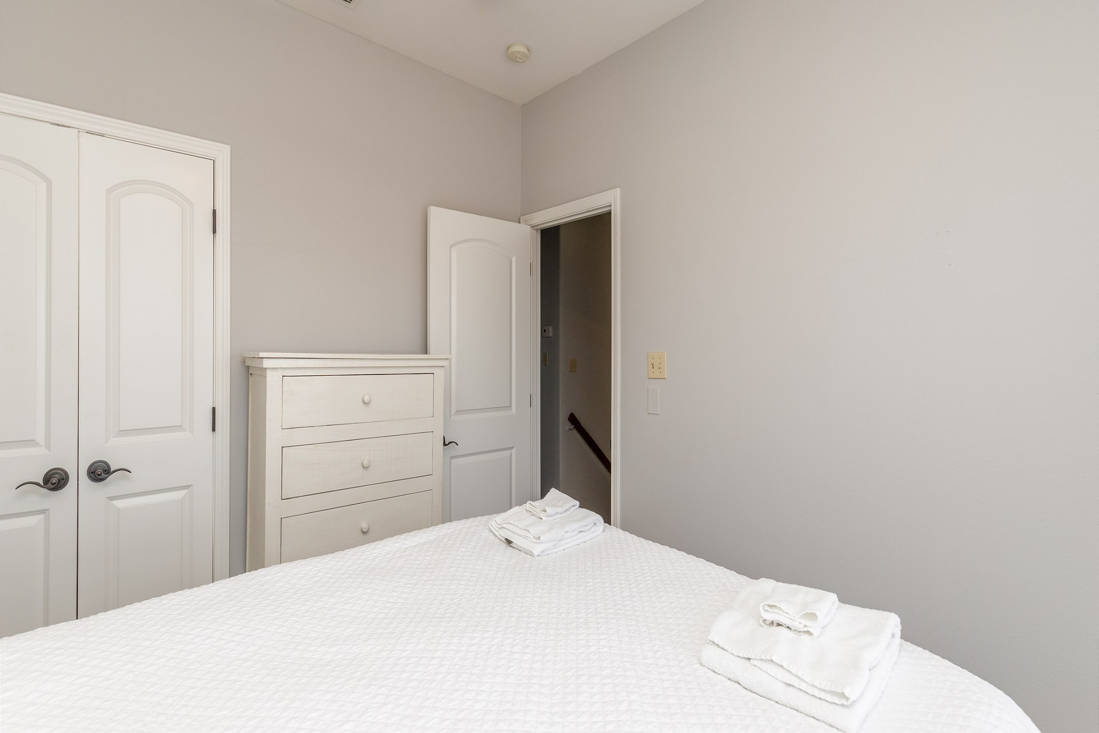 Second bedroom on the third floor with queen size bed