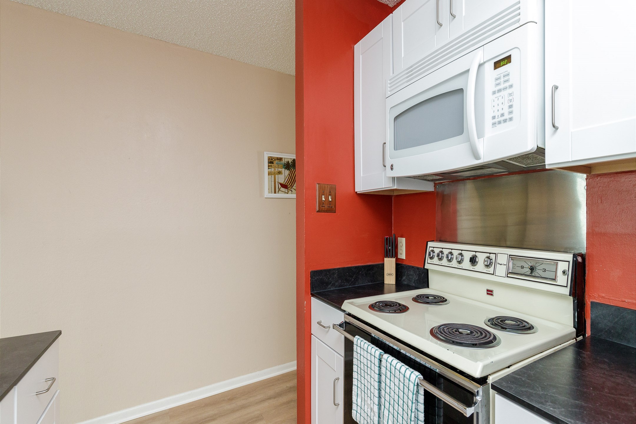 Fully equipped kitchen with plenty of storage and counter space