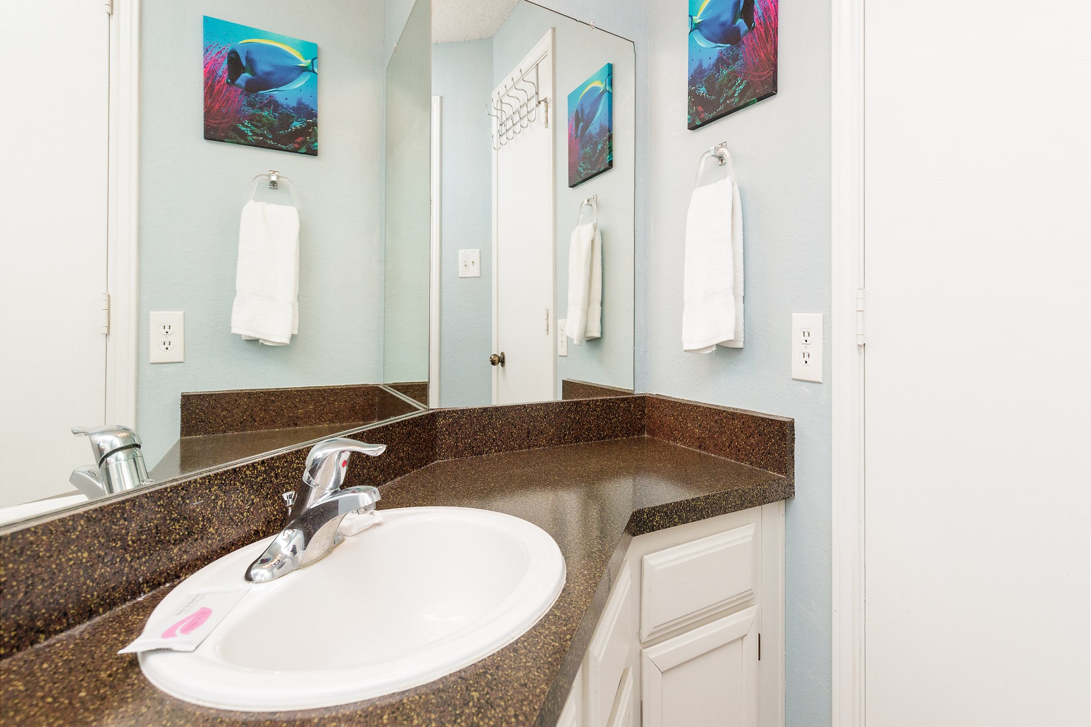 Master bathroom with tub and shower