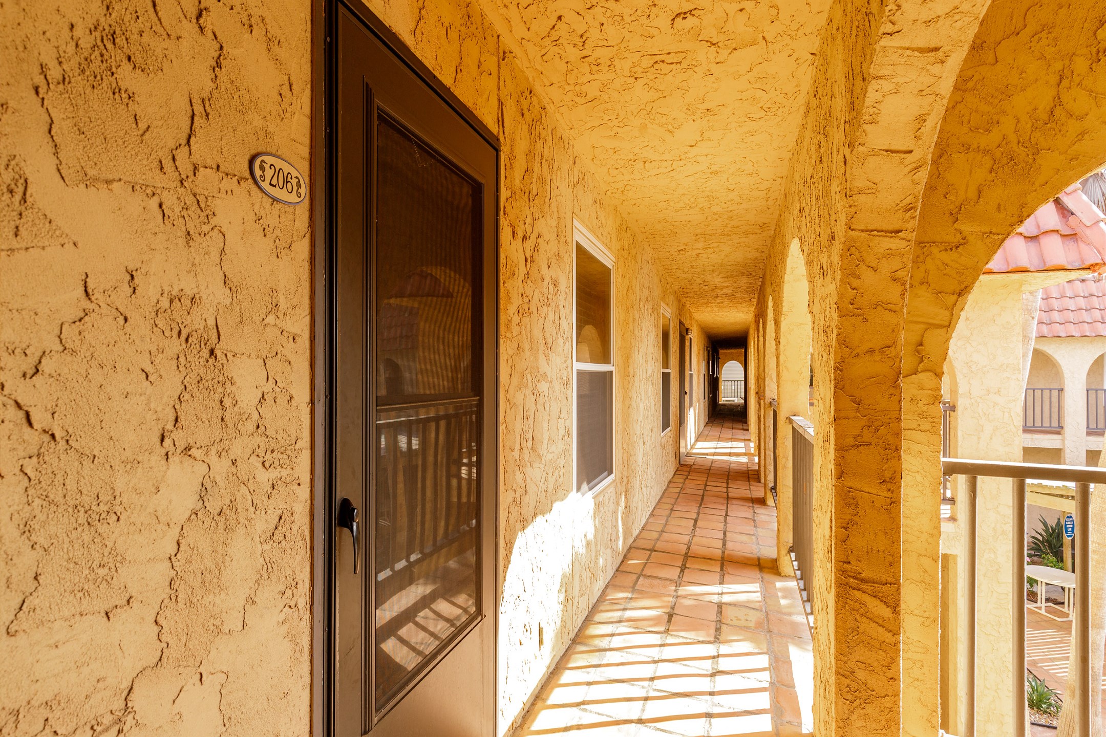 Main entrance on second floor with coded lock for extra security (only stairs available) 