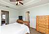 Master suite 2 on the third floor with queen size bed, private bathroom and private balcony 