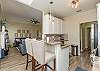 Large kitchen area with everything you need on vacation 