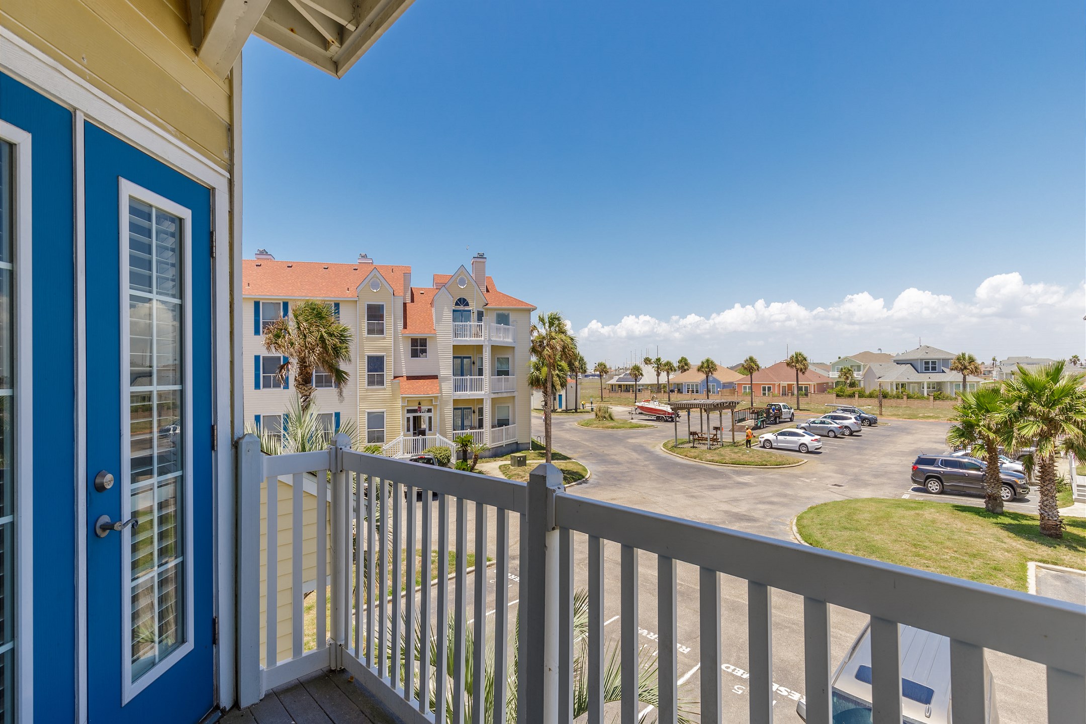 Private balcony on the second floor with a lovely view