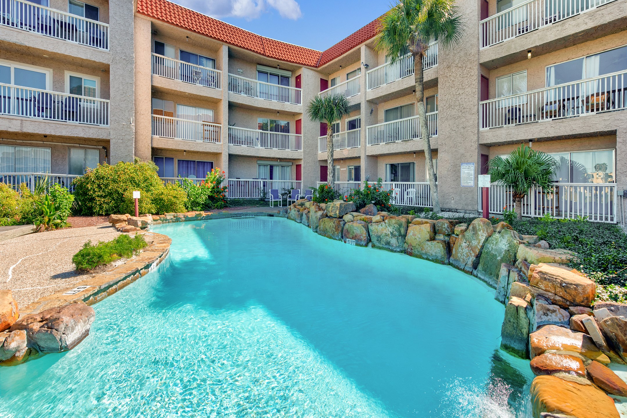 Sparkling, community pool for all ages to enjoy and create new memories