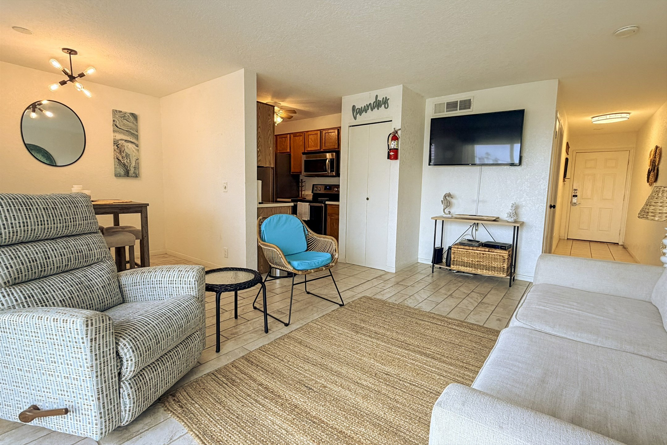 Embrace the natural light shinning through in this one bedroom condo with flat screen TV to enjoy