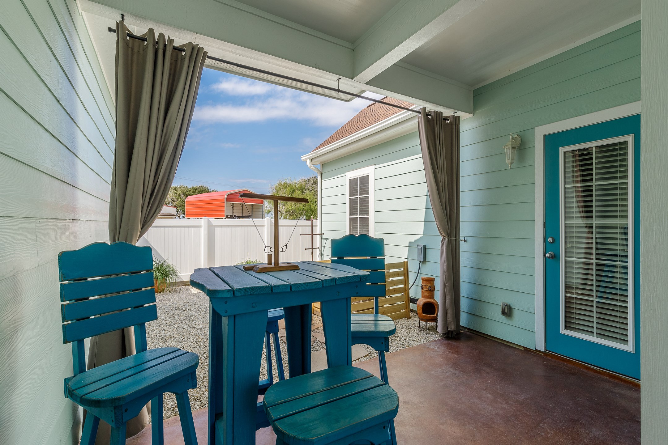 Enjoy your morning coffee on your private patio 