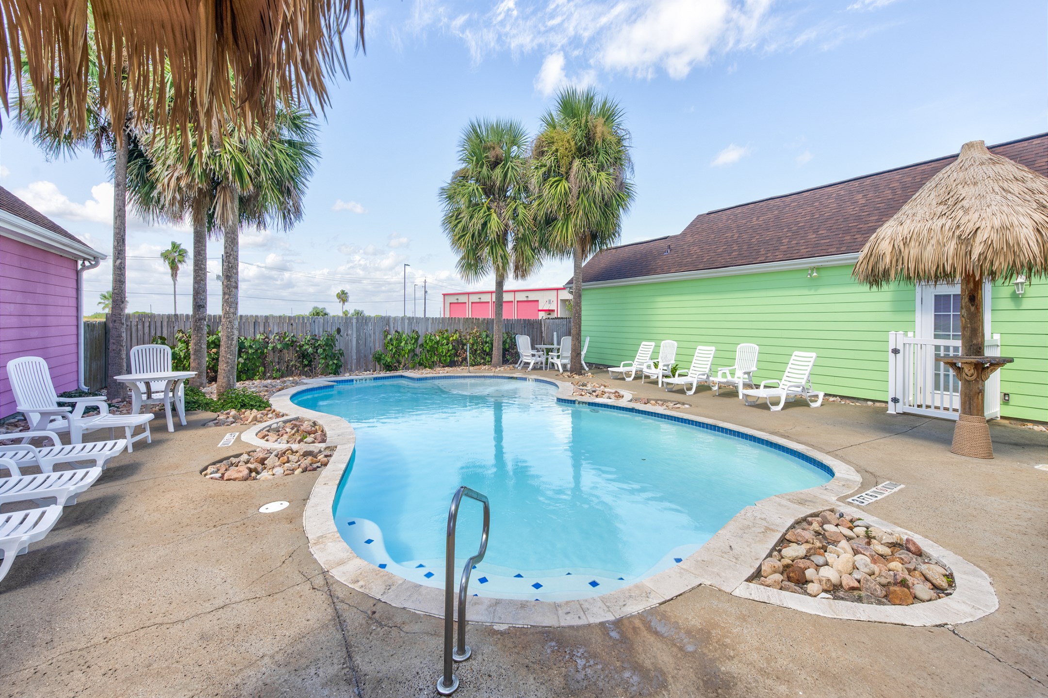 Inviting community pool for all ages to have fun and families to create memories