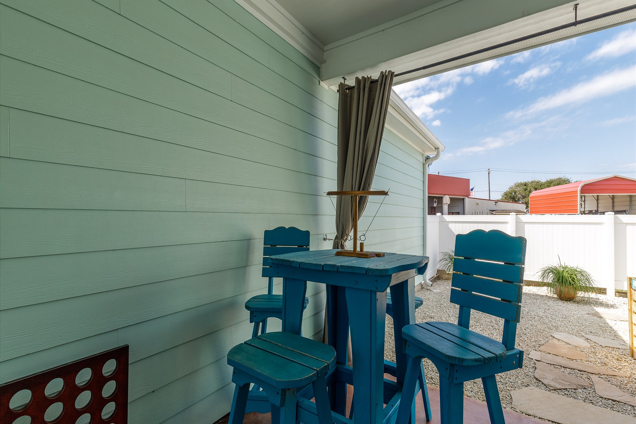 Private patio to enjoy with family and friends 