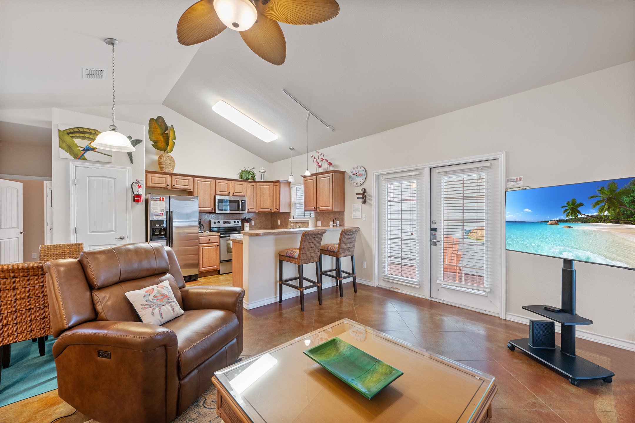 Bright and airy living space with natural light