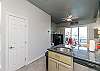 Open concept kitchen and living area