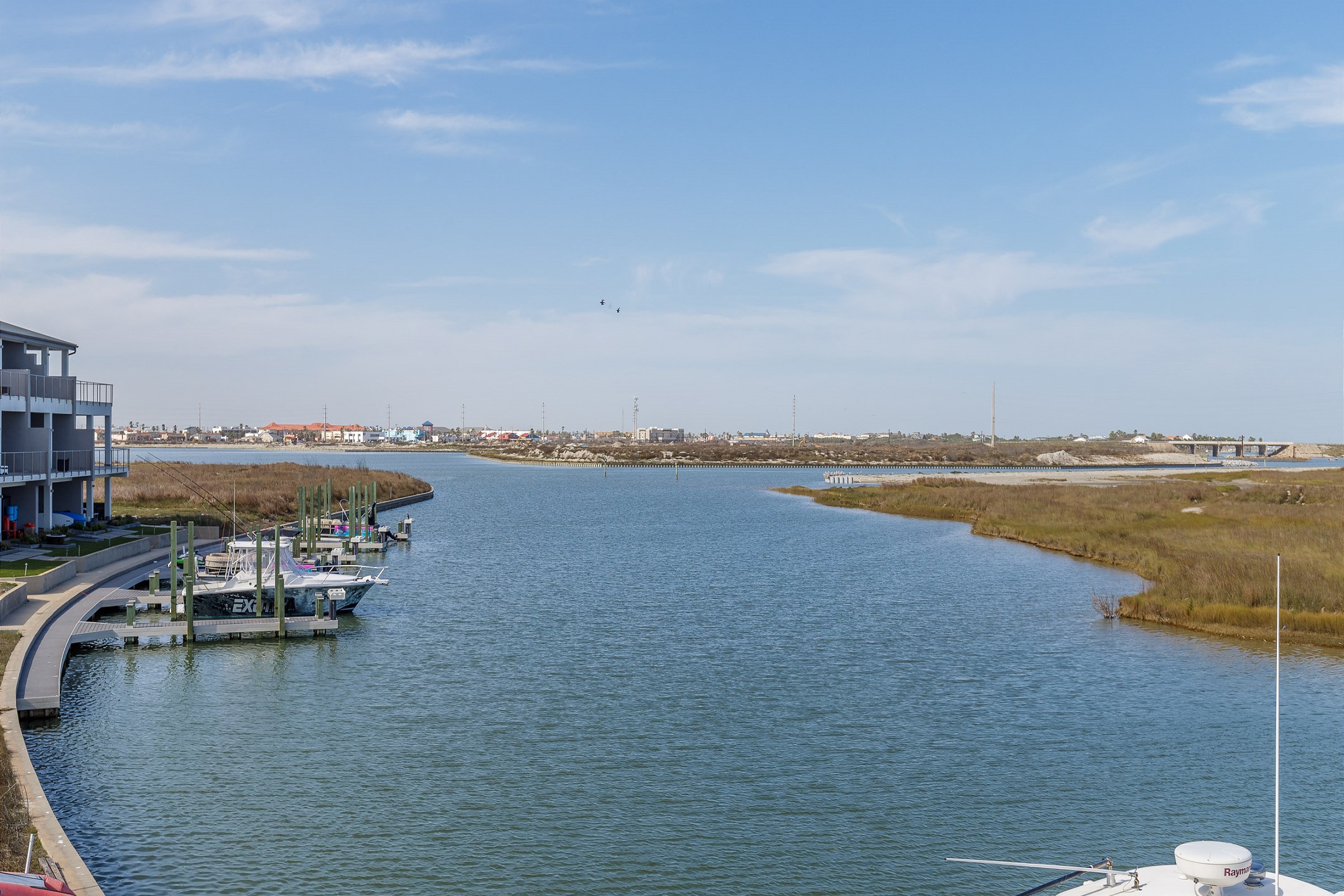 Beautiful views of the canal from the property 