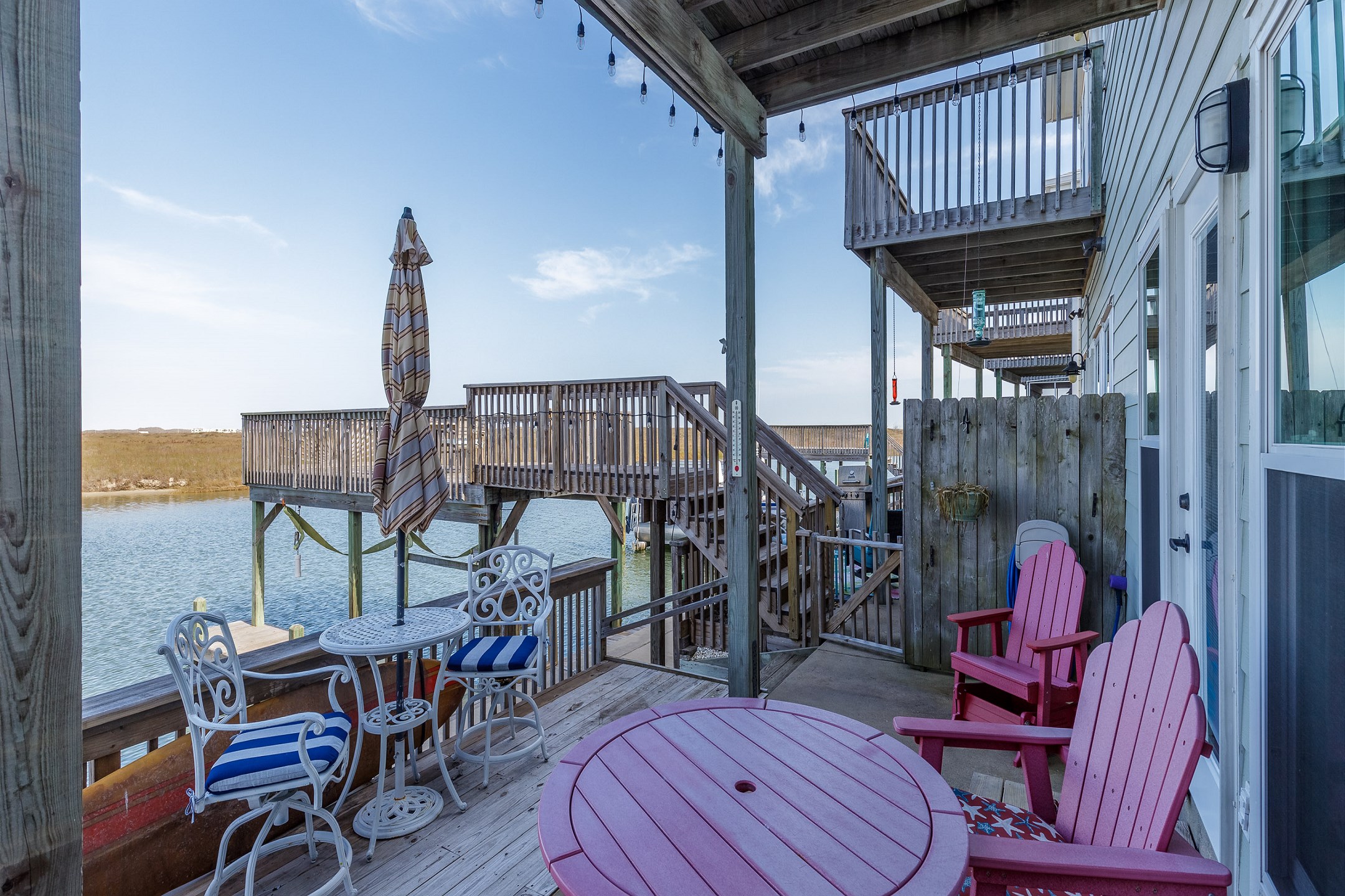 Great patio space to enjoy the Texas breeze with your morning cup of coffee