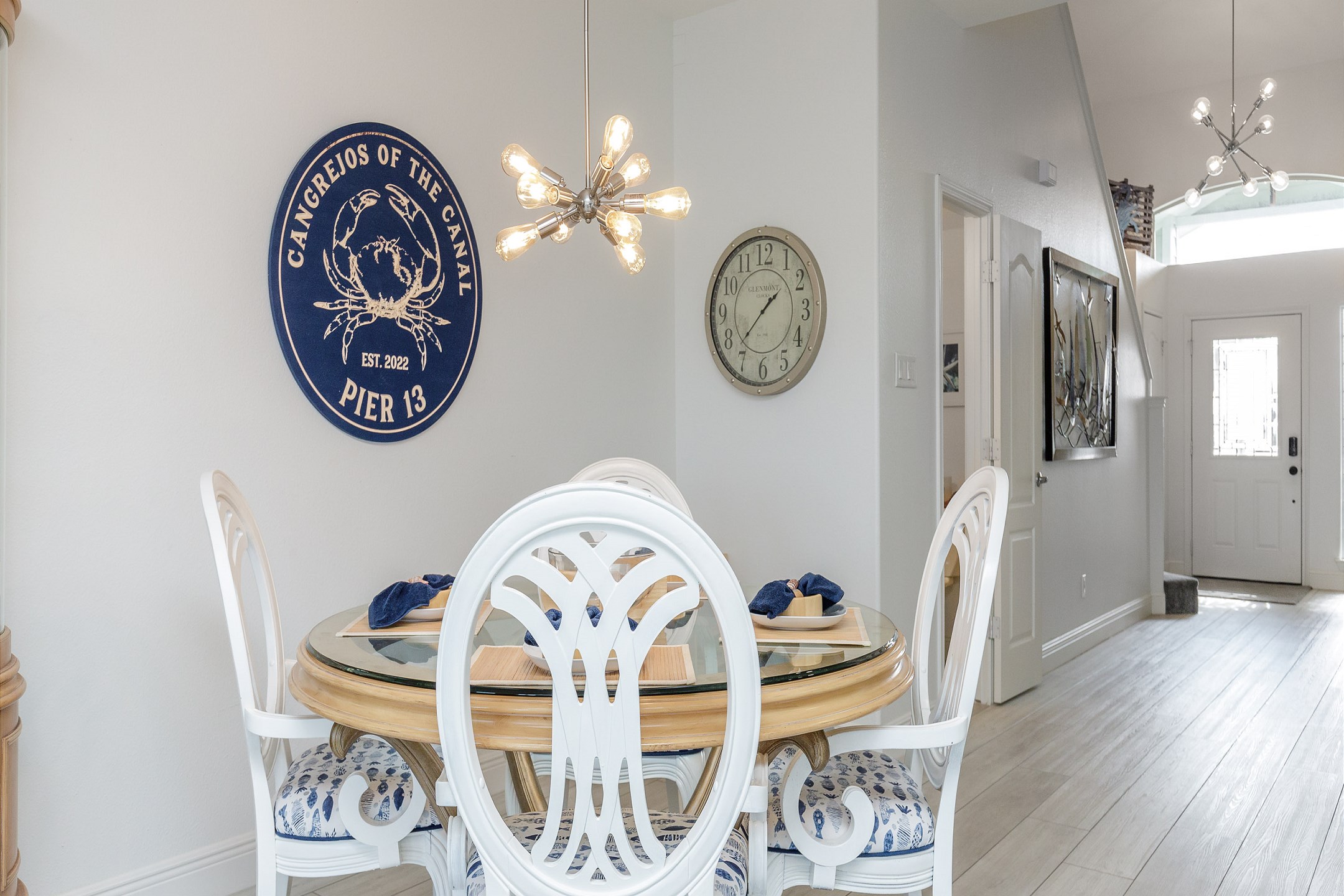 Lovely dining area with seating for four to enjoy family meals together