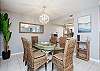 Inviting dining area with seating for six, great for entertaining 