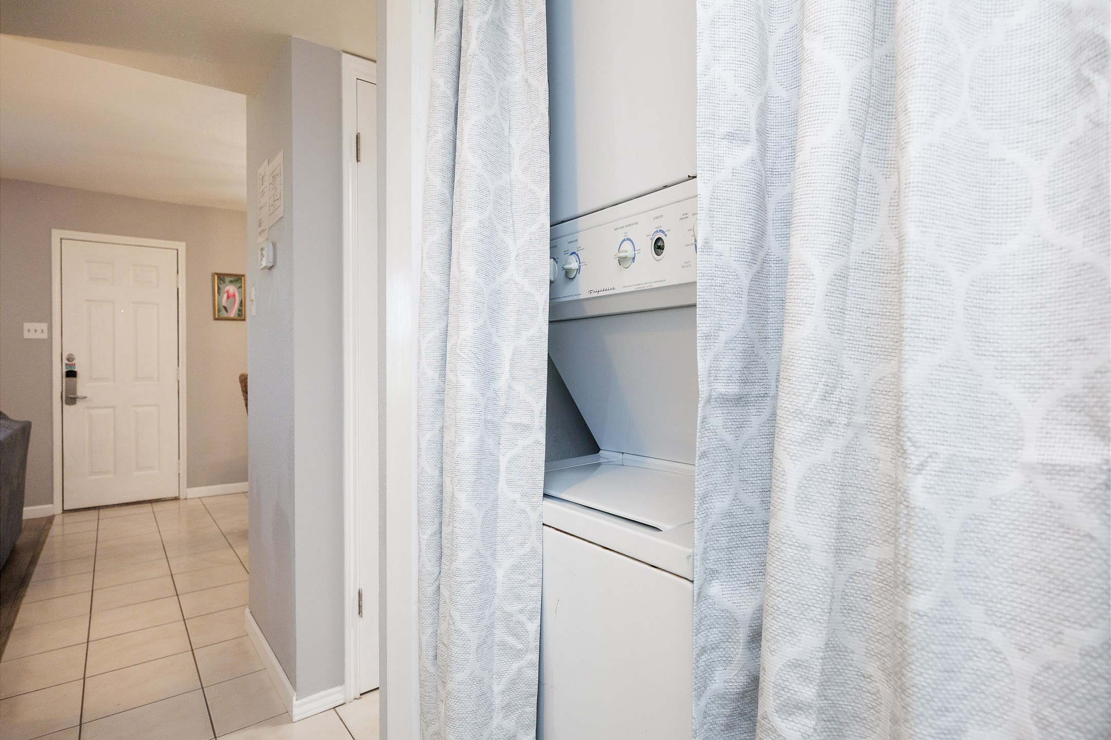 In-property washer and dryer for your convenience