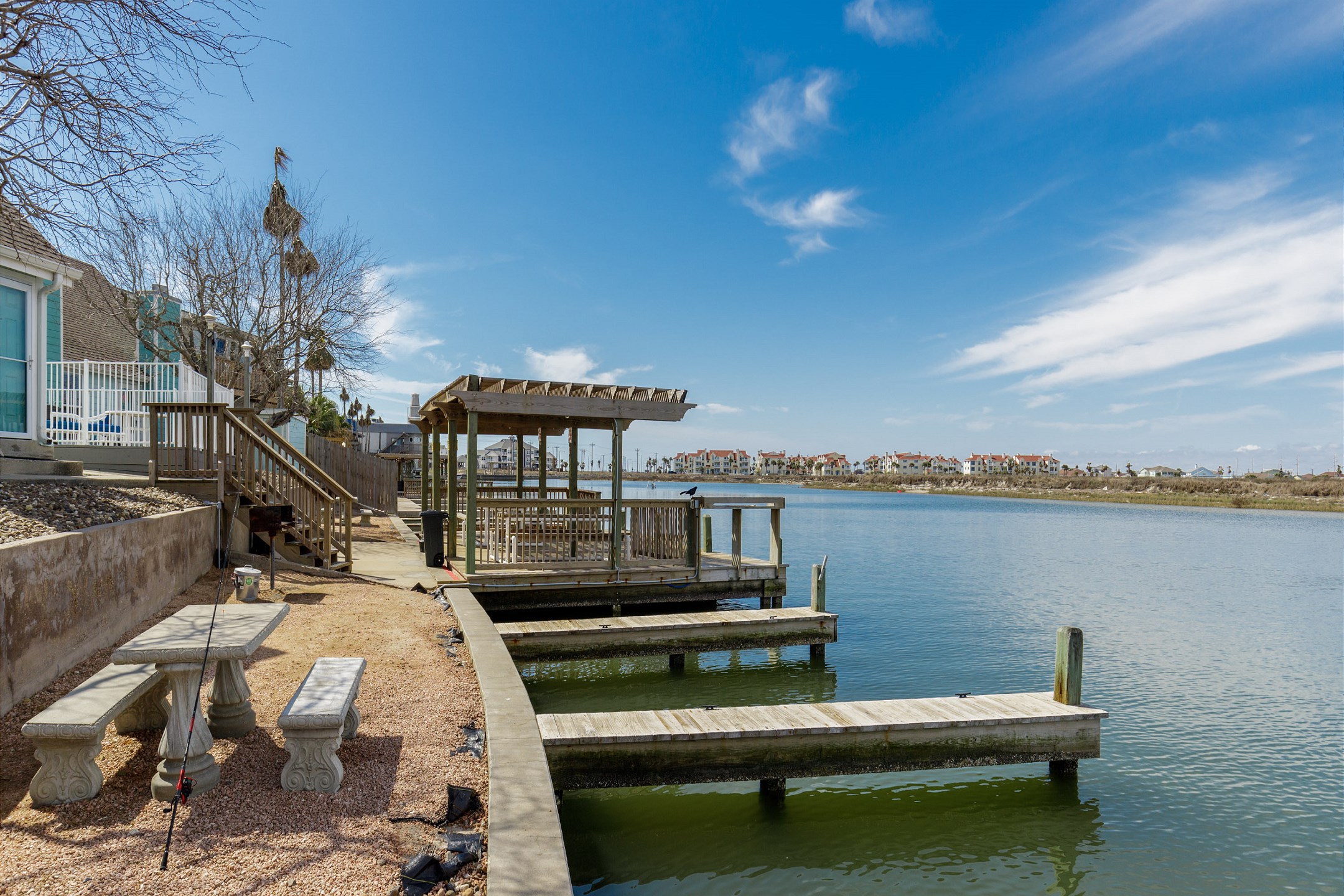 Enjoy breathtaking waterfront views with outdoor seating