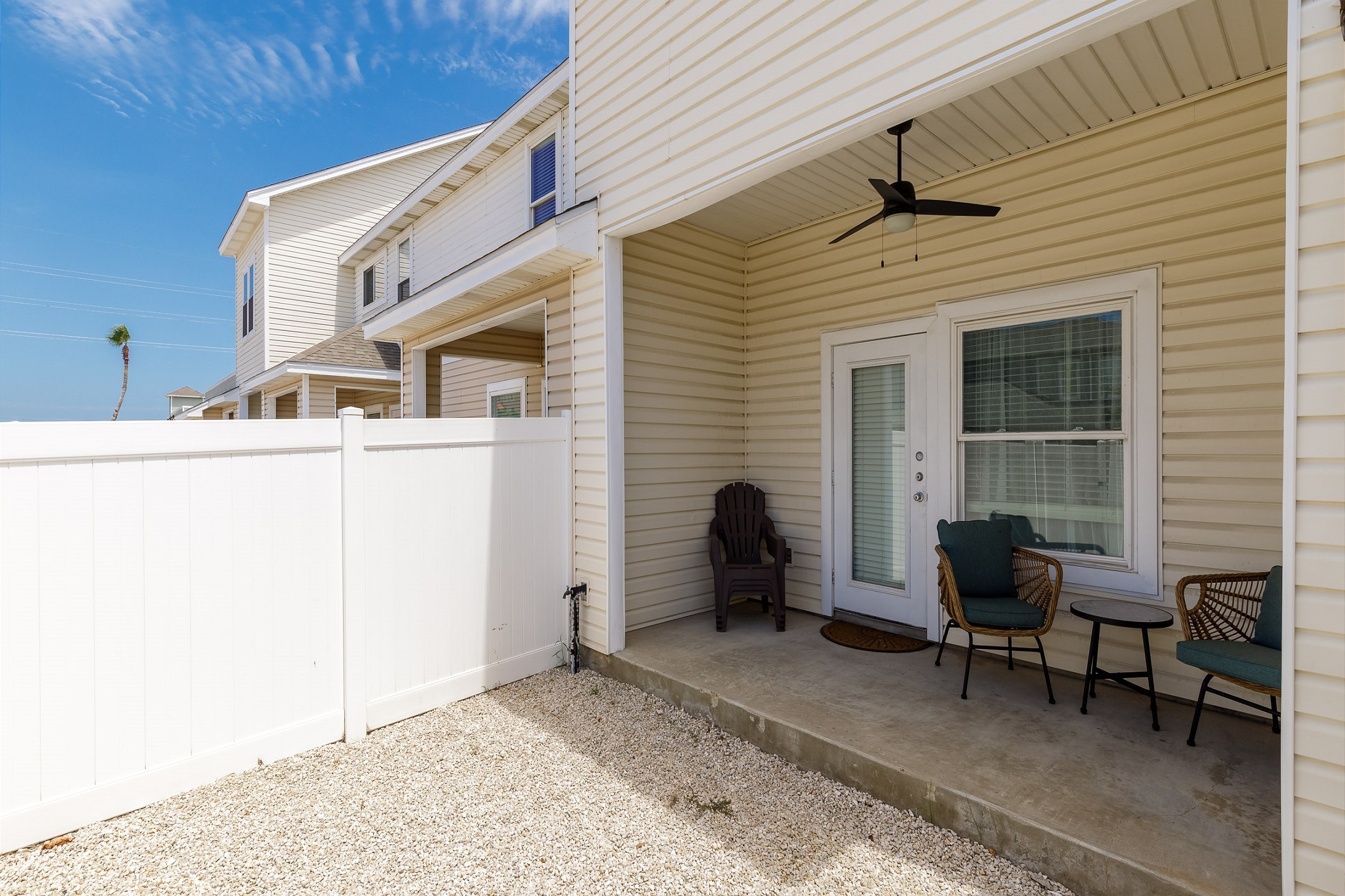 Private patio off the living space