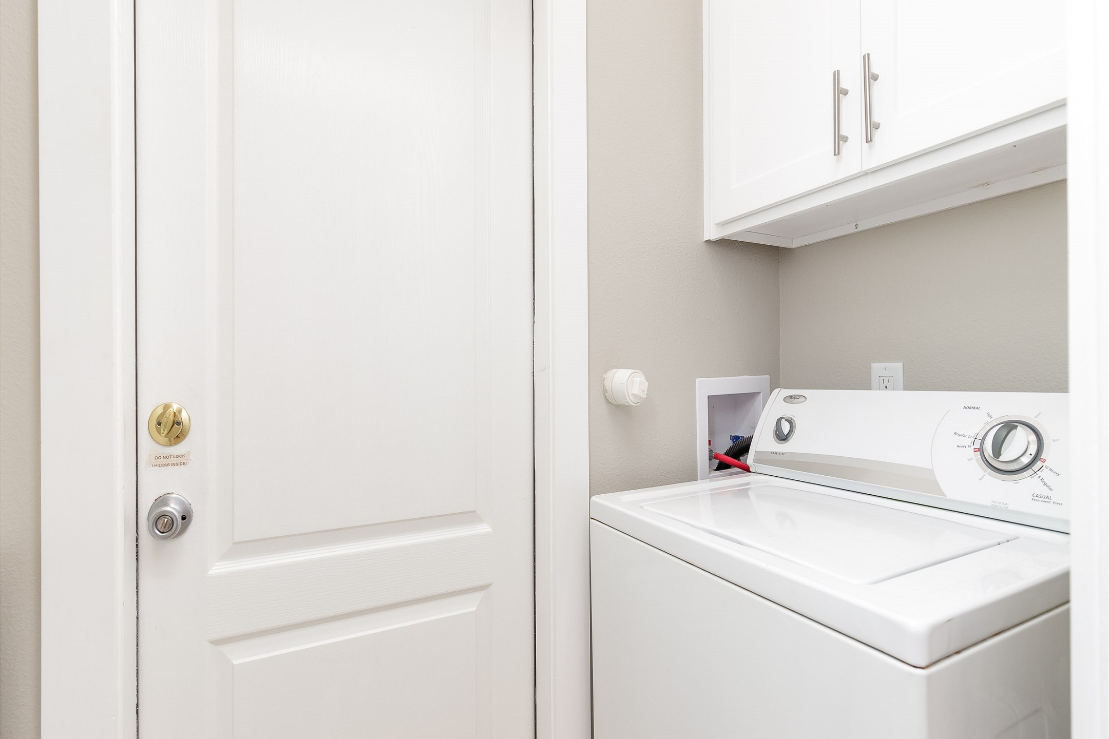 Washer and dryer in property