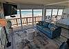 Amazing living area with private wrap around balcony and unforgettable beach views 
