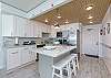 Fully equipped kitchen with updated appliances and beautiful counter tops 