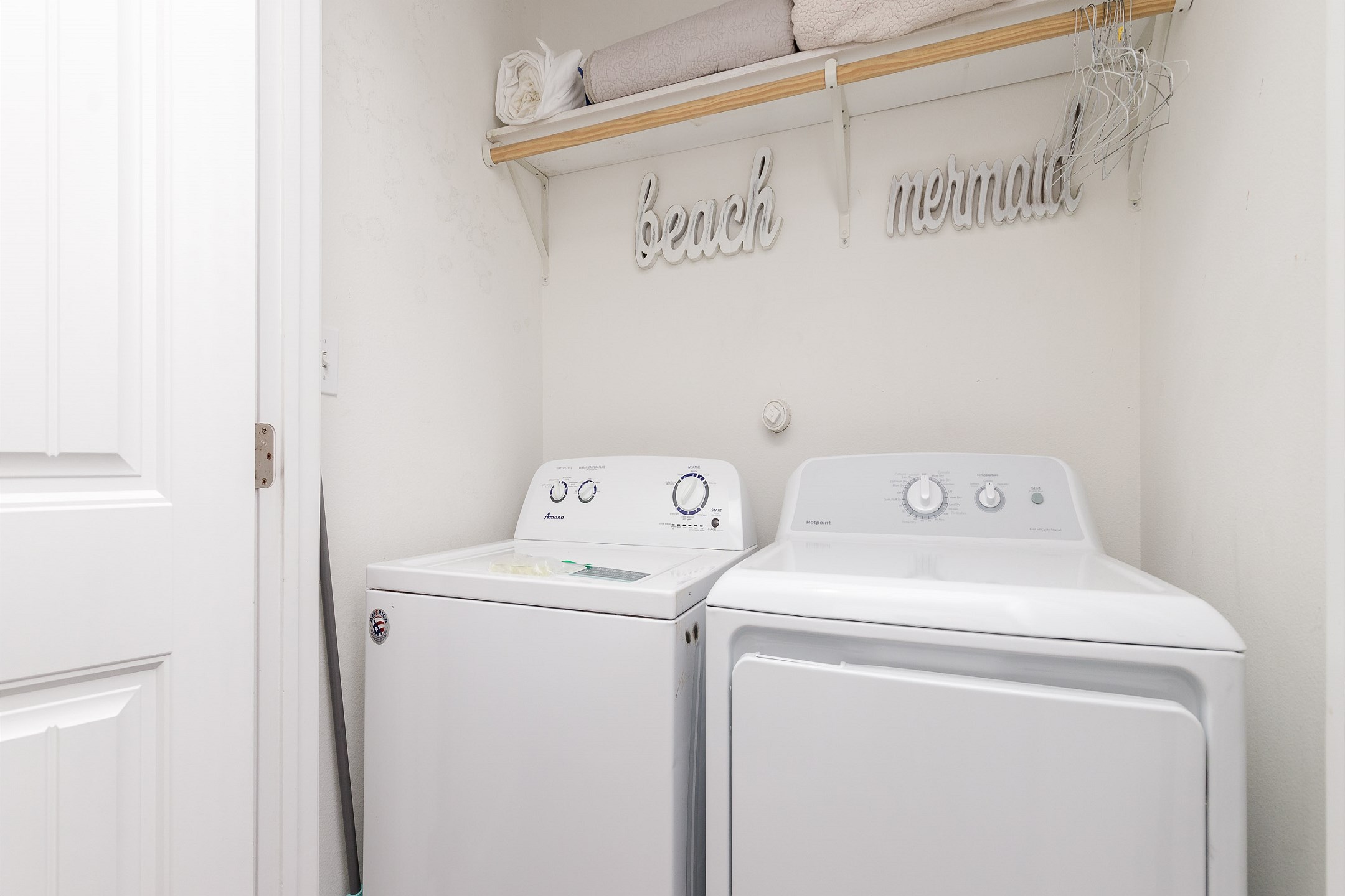 Washer and dryer in property for guest use