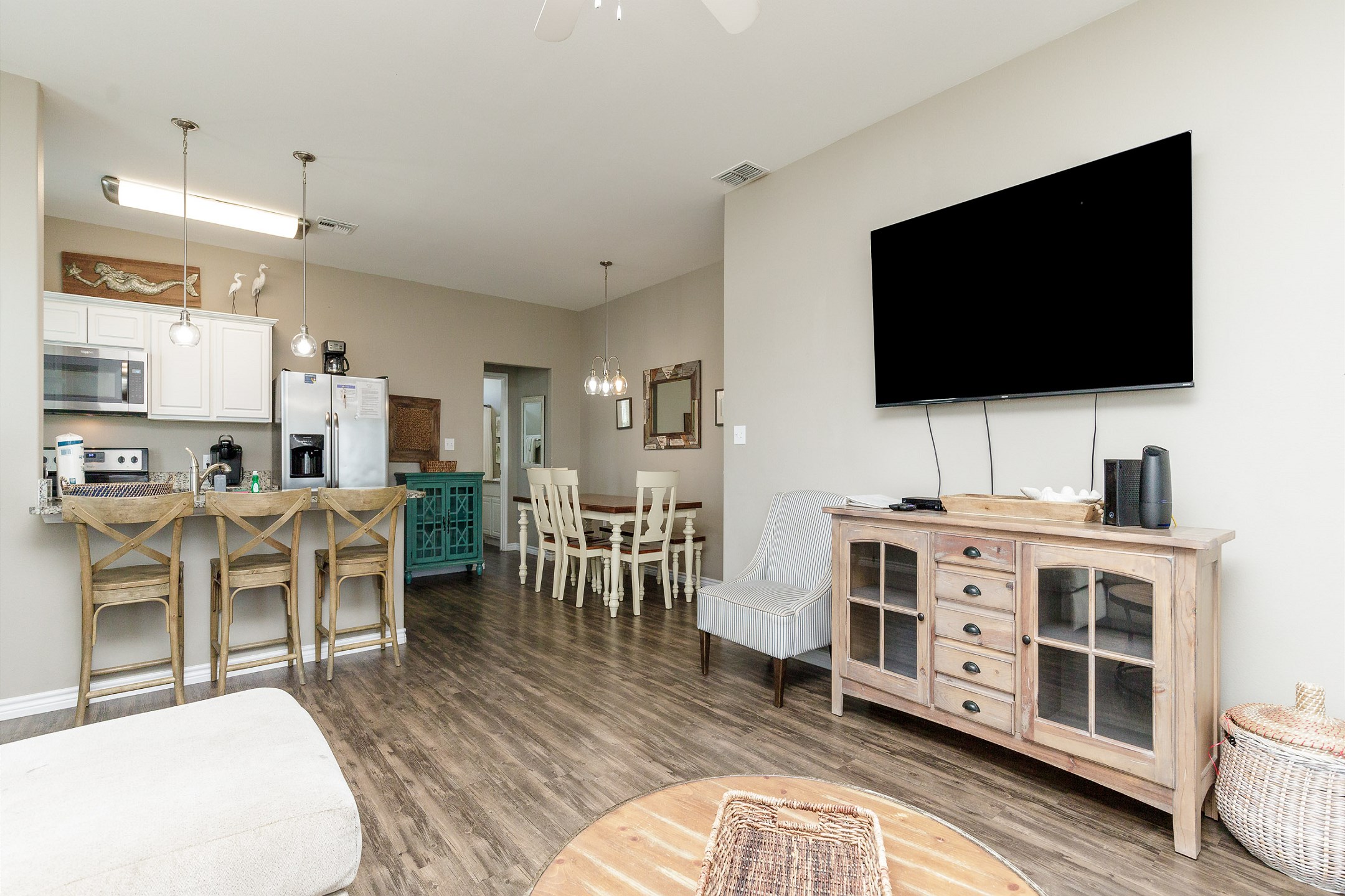 Open concept living spaces with plenty of room for the family to relax together 